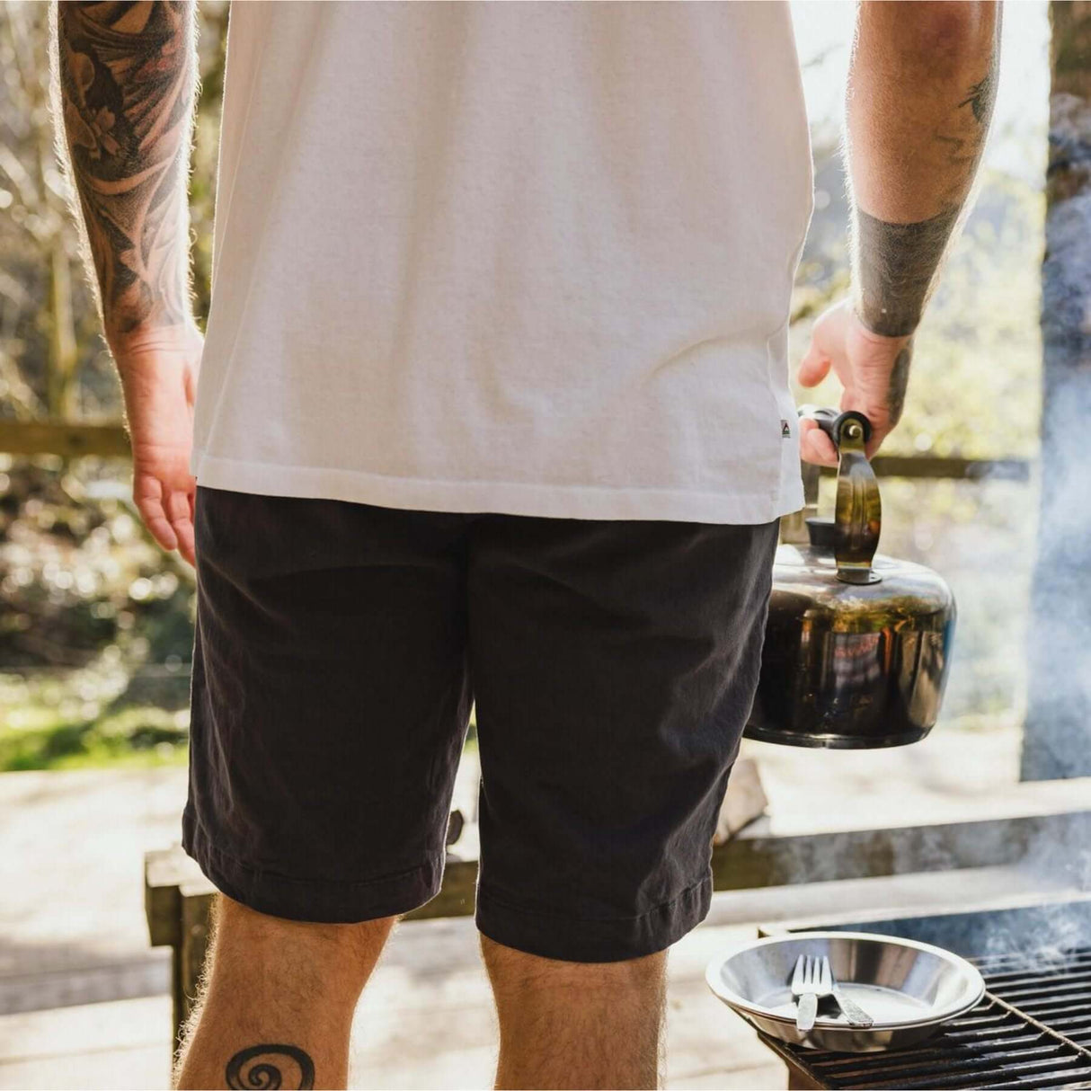 Passenger Men's 365 Organic Cotton Shorts Charcoal / Small-Charcoal / Medium-Charcoal / Large-Charcoal / X-Large-Charcoal / XX-Large - 53 Degrees North