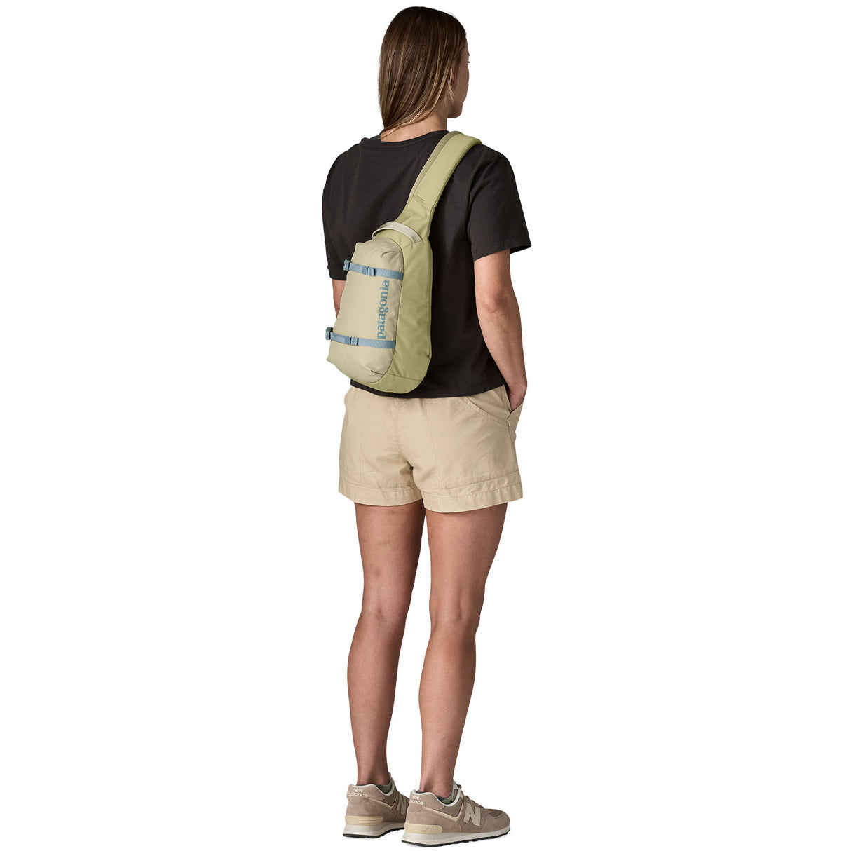 Patagonia Atom Sling 8L Shoulder Bag Smolder Blue-Faded Magenta-Weathered Stone - 53 Degrees North