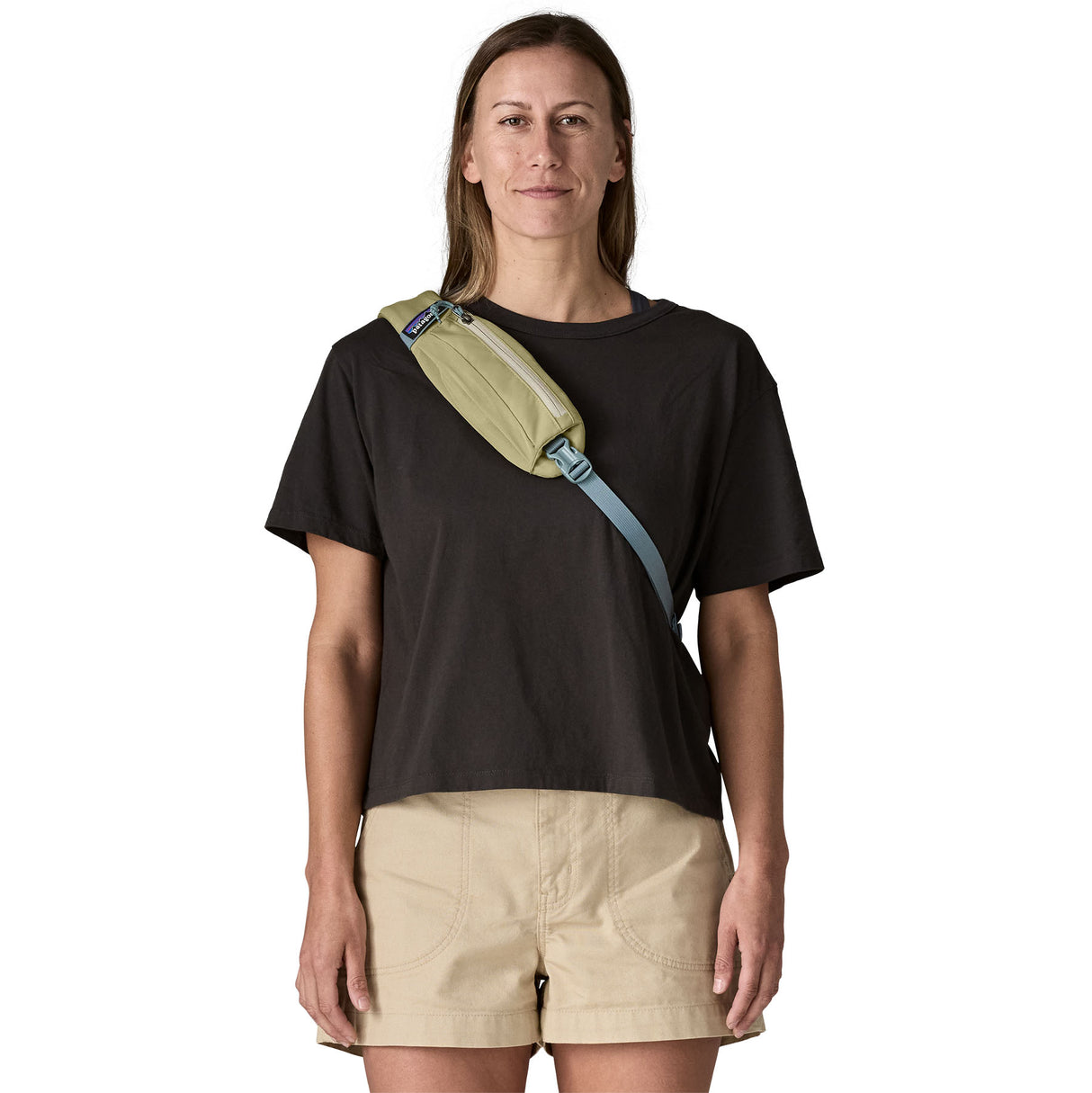 Patagonia Atom Sling 8L Shoulder Bag Smolder Blue-Faded Magenta-Weathered Stone - 53 Degrees North