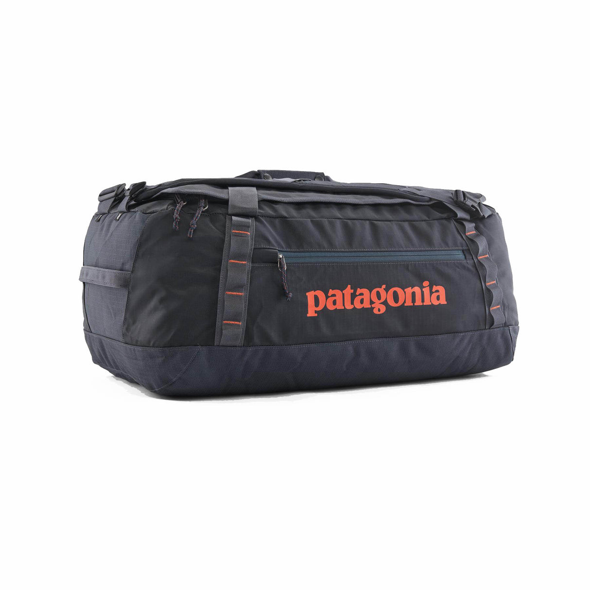 Patagonia Black Hole Duffel 55L Smolder Blue/Amanita Red-Black-Smolder Blue-Black/Black - 53 Degrees North