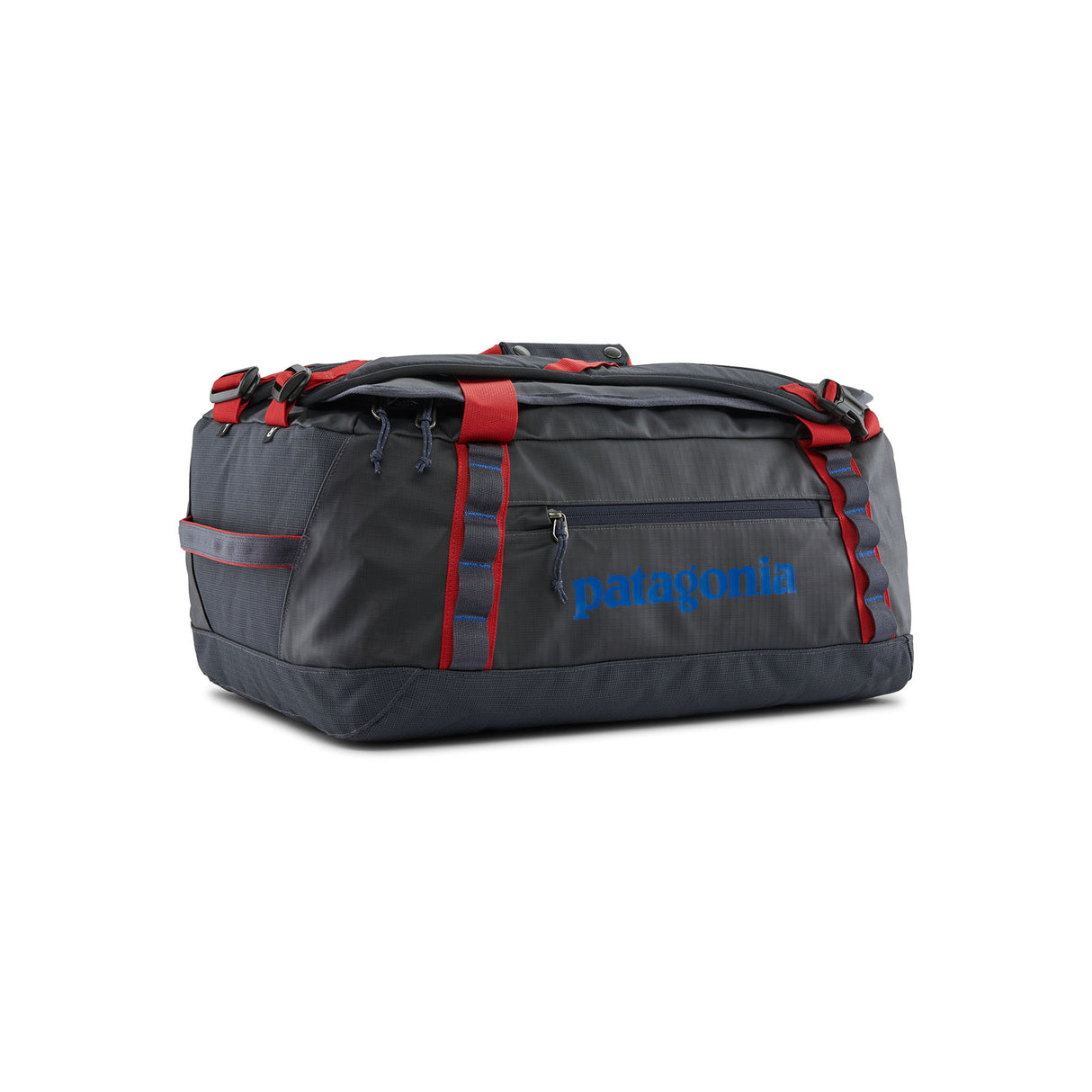 Patagonia Black Hole Duffel Bag - 40L Smolder Blue/Amanita Red-Birch White-Black-Smolder Blue - 53 Degrees North