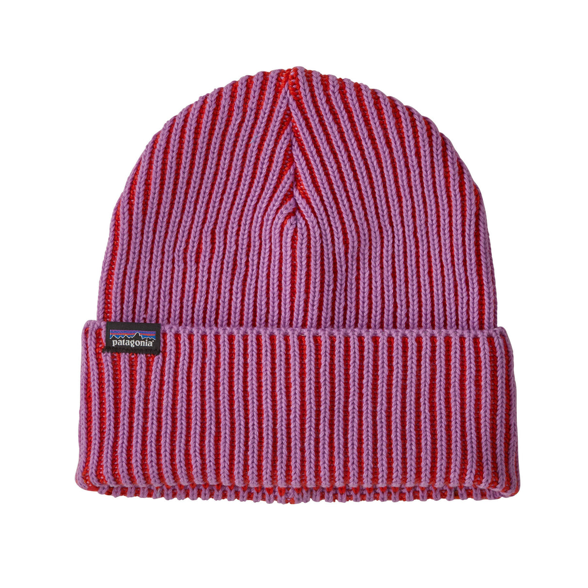 Patagonia Fisherman's Rolled Beanie Contrast Stripe/Black-Contrast Stripe/Brisk Purple-Cascade Green-Black-Navy Blue - 53 Degrees North