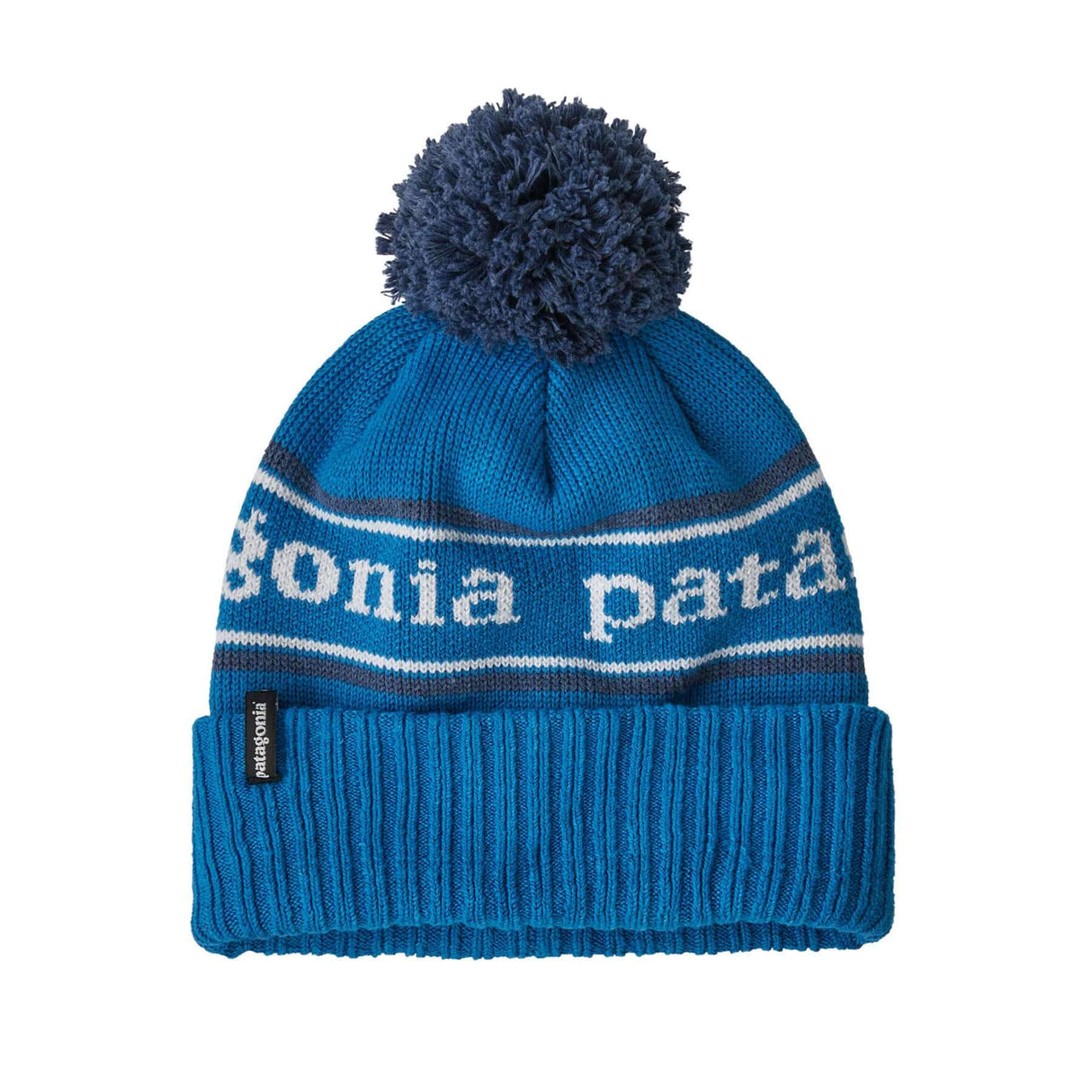 Patagonia Kids' Powder Town Beanie Park Stripe/Endless Blue-Park Stripe/Brisk Purple-Park Stripe/Wispy Green - 53 Degrees North