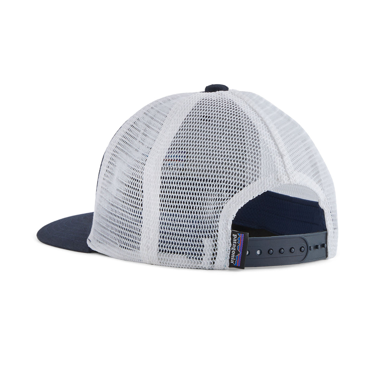 Patagonia Kids' Trucker Hat P-6 Logo/Navy Blue-Friend Lei/White - 53 Degrees North