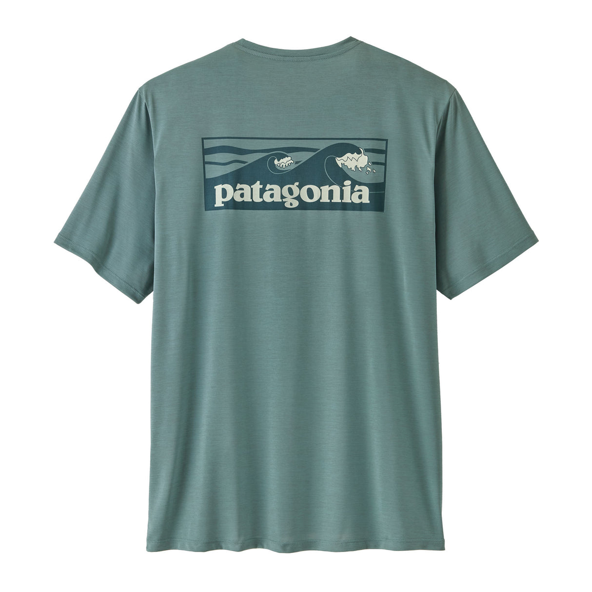 Patagonia Men's Cap Cool Daily Shirt - Boardshort Logo Blue Sage - Light Blue Sage X-Dye / Small-Blue Sage - Light Blue Sage X-Dye / Medium-Blue Sage - Light Blue Sage X-Dye / Large-Blue Sage - Light Blue Sage X-Dye / X-Large-Blue Sage - Light Blue Sage X-Dye / XX-Large - 53 Degrees North