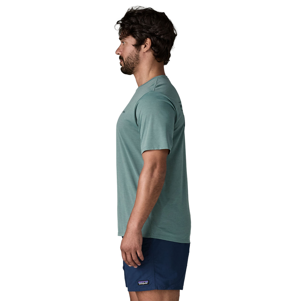 Patagonia Men's Cap Cool Daily Shirt - Boardshort Logo Blue Sage - Light Blue Sage X-Dye / Small-Blue Sage - Light Blue Sage X-Dye / Medium-Blue Sage - Light Blue Sage X-Dye / Large-Blue Sage - Light Blue Sage X-Dye / X-Large-Blue Sage - Light Blue Sage X-Dye / XX-Large - 53 Degrees North