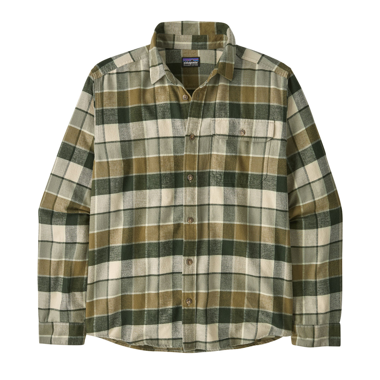 Patagonia Men's Lightweight Fjord Flannel Shirt Rocky/Old Growth Green / Small-Rocky/Old Growth Green / Medium-Rocky/Old Growth Green / Large-Rocky/Old Growth Green / X-Large-Rocky/Old Growth Green / XX-Large - 53 Degrees North