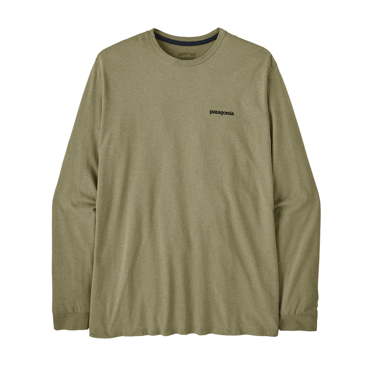 Patagonia Men's Long Sleeve P-6 Logo Responsibili-Tee P-6 Outline/Gumtree green / Small-P-6 Outline/Gumtree green / Medium-P-6 Outline/Gumtree green / Large-P-6 Outline/Gumtree green / X-Large-P-6 Outline/Gumtree green / XX-Large - 53 Degrees North