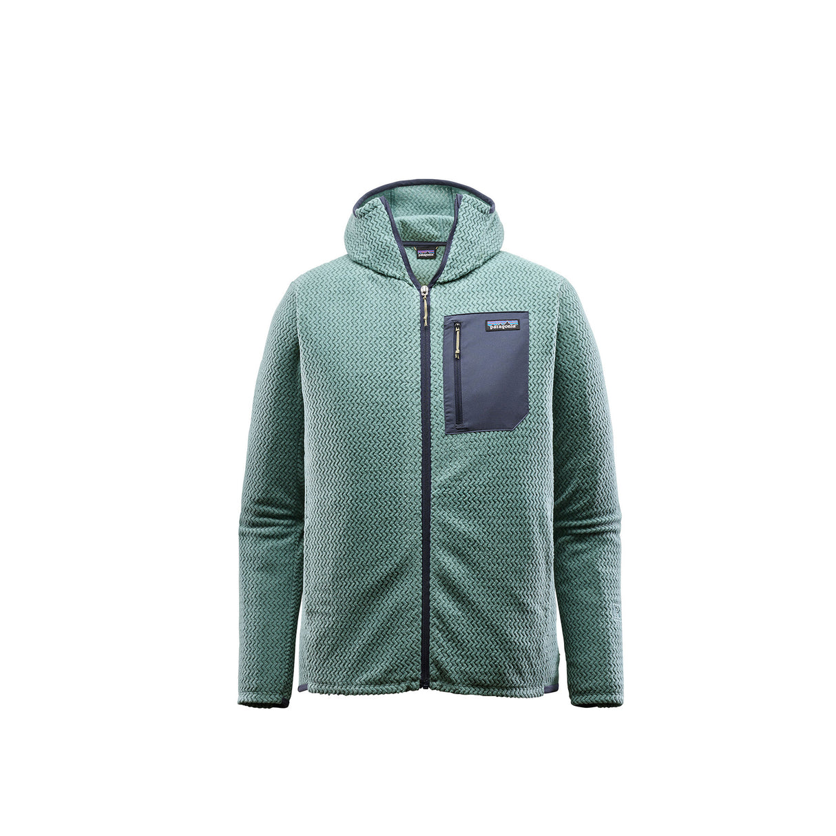 Patagonia Men's R1 Air Full-Zip Hooded Lightweight Fleece Jacket Blue Sage / Small-Blue Sage / Medium-Blue Sage / Large-Blue Sage / X-Large-Blue Sage / XX-Large - 53 Degrees North
