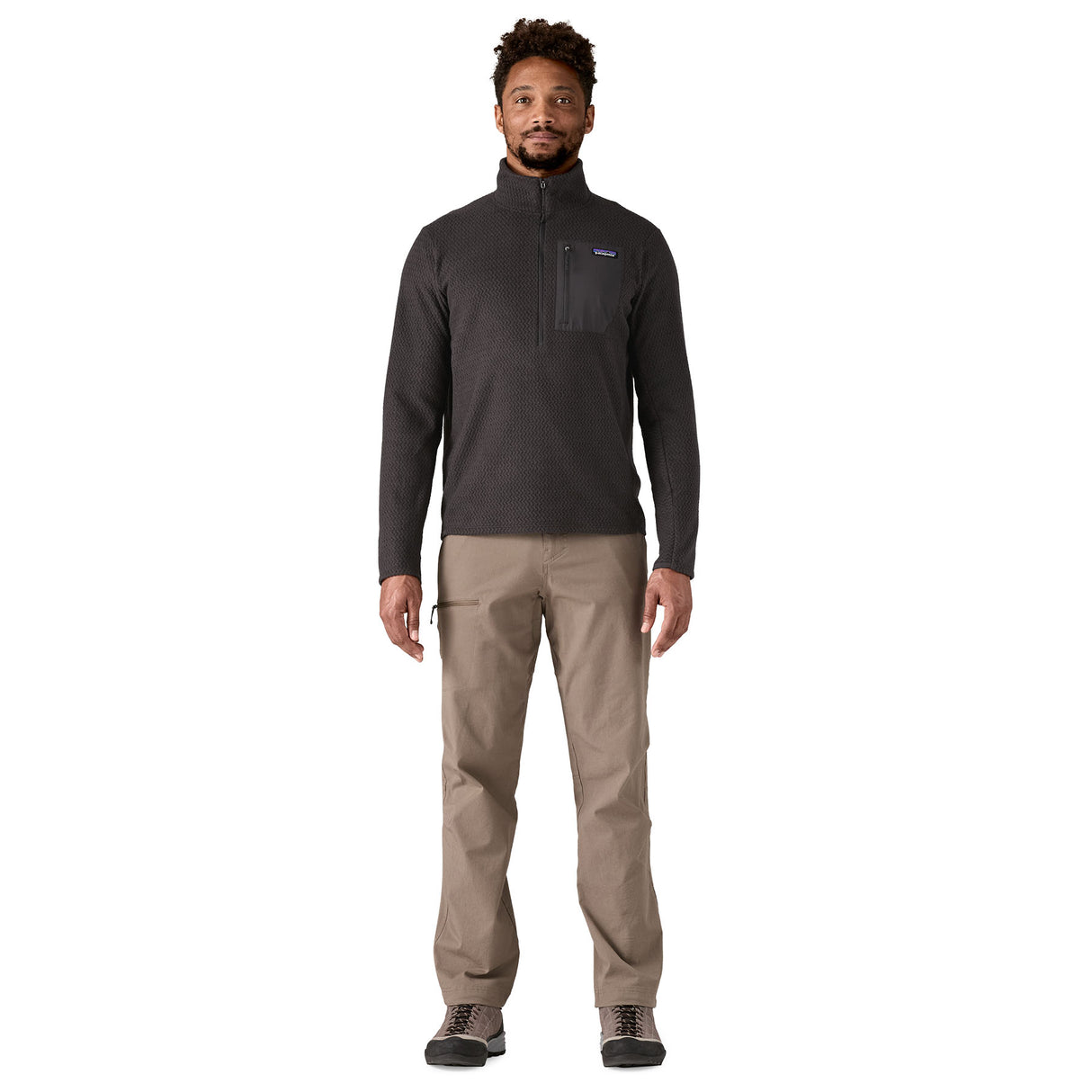 Patagonia Men's R1 Air Zip Neck Sweater Black / Small-Black / Medium-Black / Large-Black / X-Large - 53 Degrees North