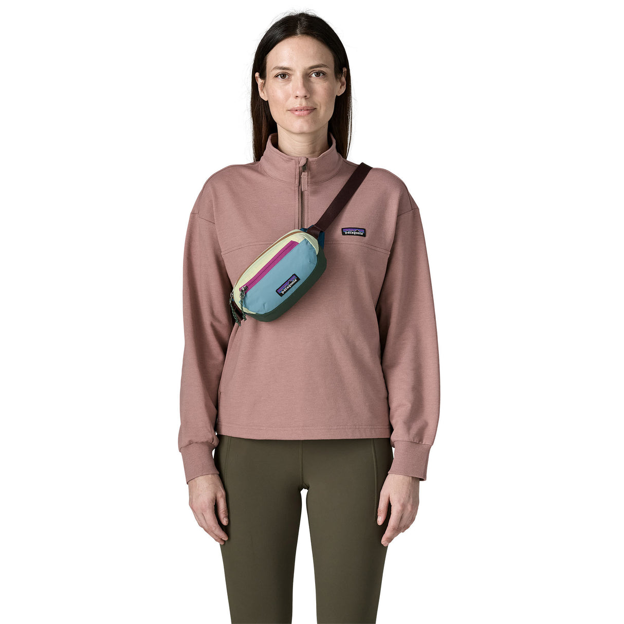 Patagonia Terravia Mini Hip Pack Patchwork/Snowmelt Blue - 53 Degrees North