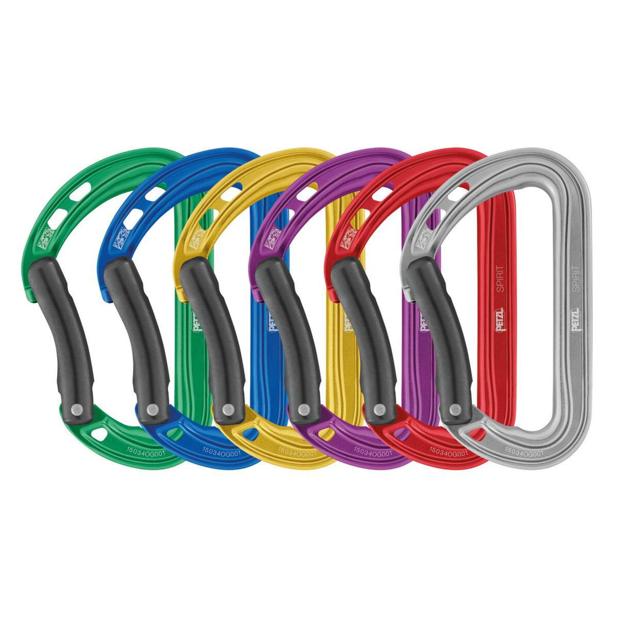 Petzl Spirit Carabiners - 6 Pack Mixed - 53 Degrees North
