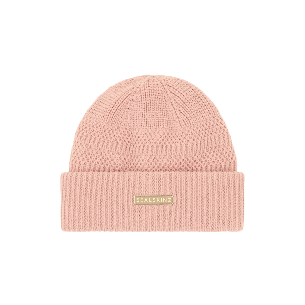 Gressenhall Waterproof Cold Weather Textured Stripe Roll Cuff Beanie