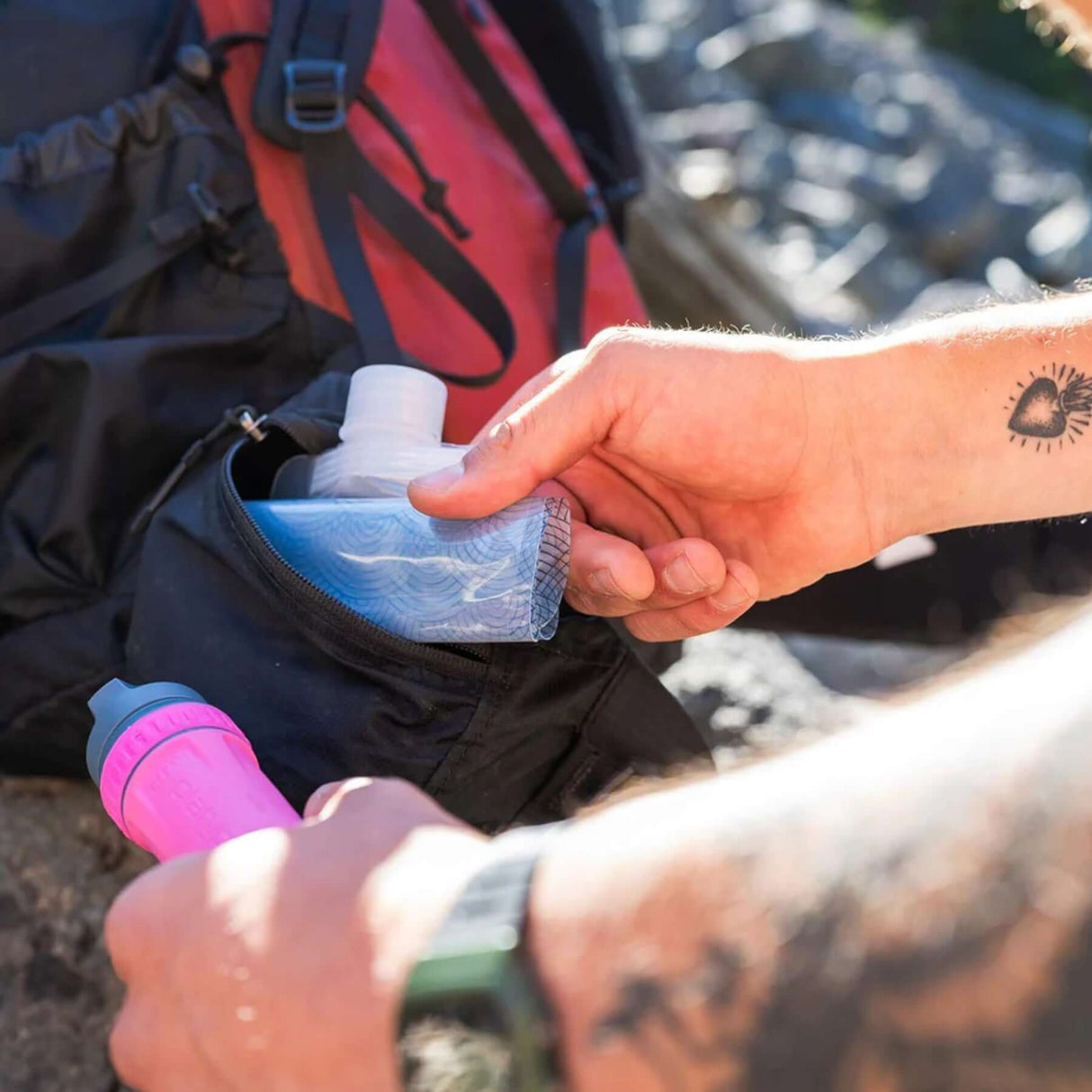 Platypus Softbottle 1L Closure Cap Logo - 53 Degrees North