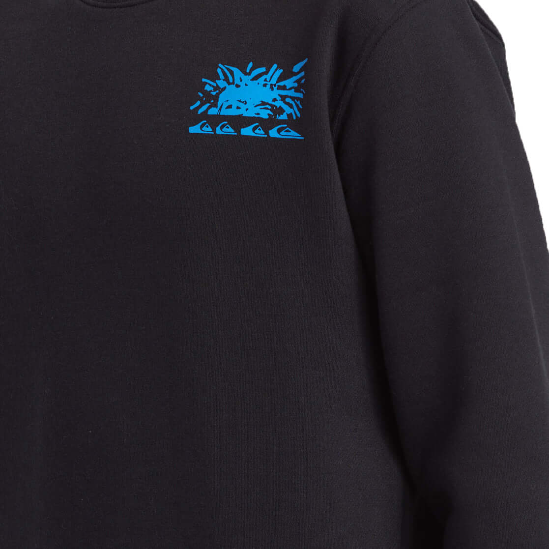 Quiksilver Boys' Graphic Crew Pullover Black / Age 7-8-Black / Age 9-10-Black / Age 11-12-Black / Age 13-14-Black / Age 15-16 - 53 Degrees North