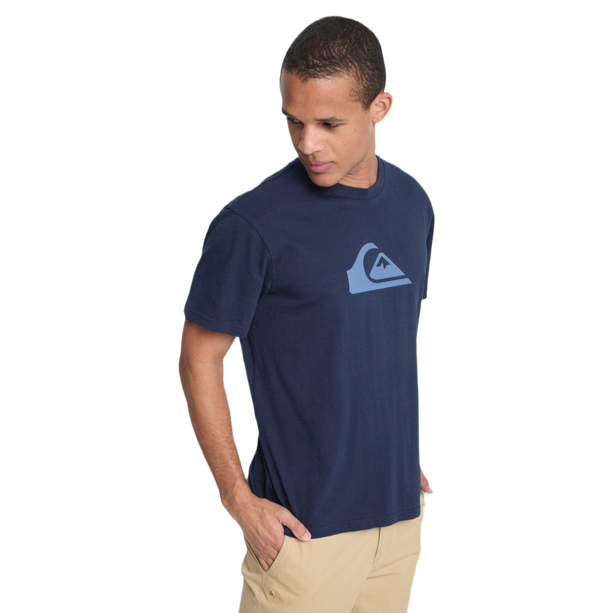 Quiksilver Men's EV Comp Logo T-Shirt Dark Navy / Small-Dark Navy / Medium-Dark Navy / Large-Dark Navy / X-Large-Riviera / Small - 53 Degrees North