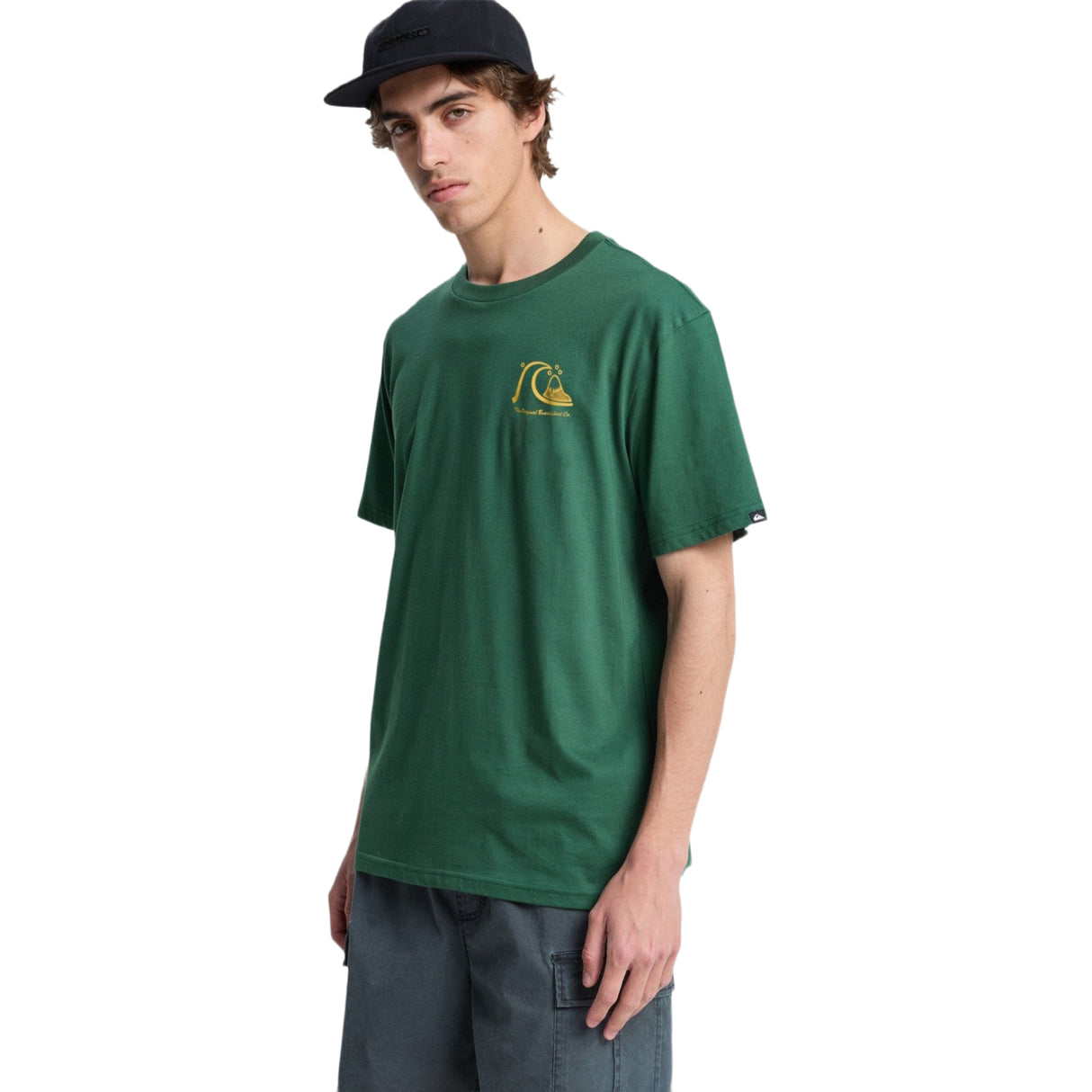 Quiksilver Men's Evo Original BS Short Sleeve T-Shirt Snow White / Small-Snow White / Medium-Snow White / Large-Snow White / X-Large-Forest / Small - 53 Degrees North