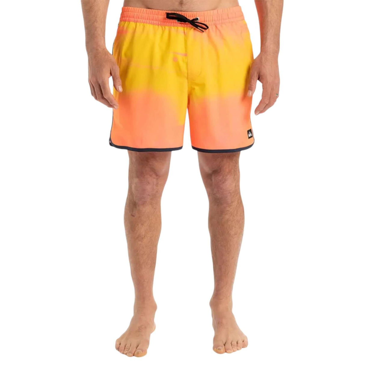 Quiksilver Men's Surfsilk Scallop Volley 16 Shorts Fiery Coral Bloomfade / Small-Fiery Coral Bloomfade / Medium-Fiery Coral Bloomfade / Large-Fiery Coral Bloomfade / X-Large-Fiery Coral Bloomfade / XX-Large - 53 Degrees North