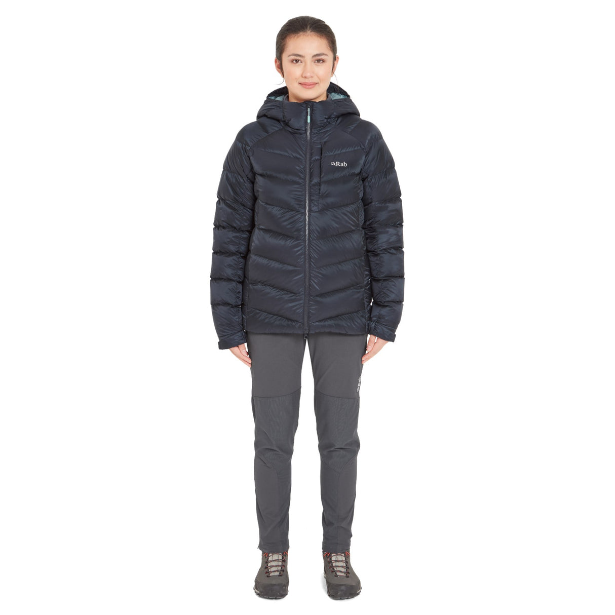 Rab Women's Glaceon Pro Jacket Beluga / X-Small-Beluga / Small-Beluga / Medium-Beluga / Large-Beluga / X-Large - 53 Degrees North