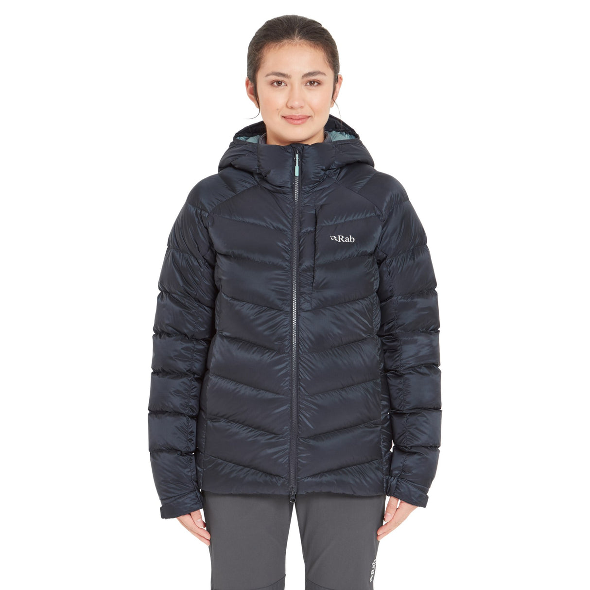 Rab Women's Glaceon Pro Jacket Beluga / X-Small-Beluga / Small-Beluga / Medium-Beluga / Large-Beluga / X-Large - 53 Degrees North