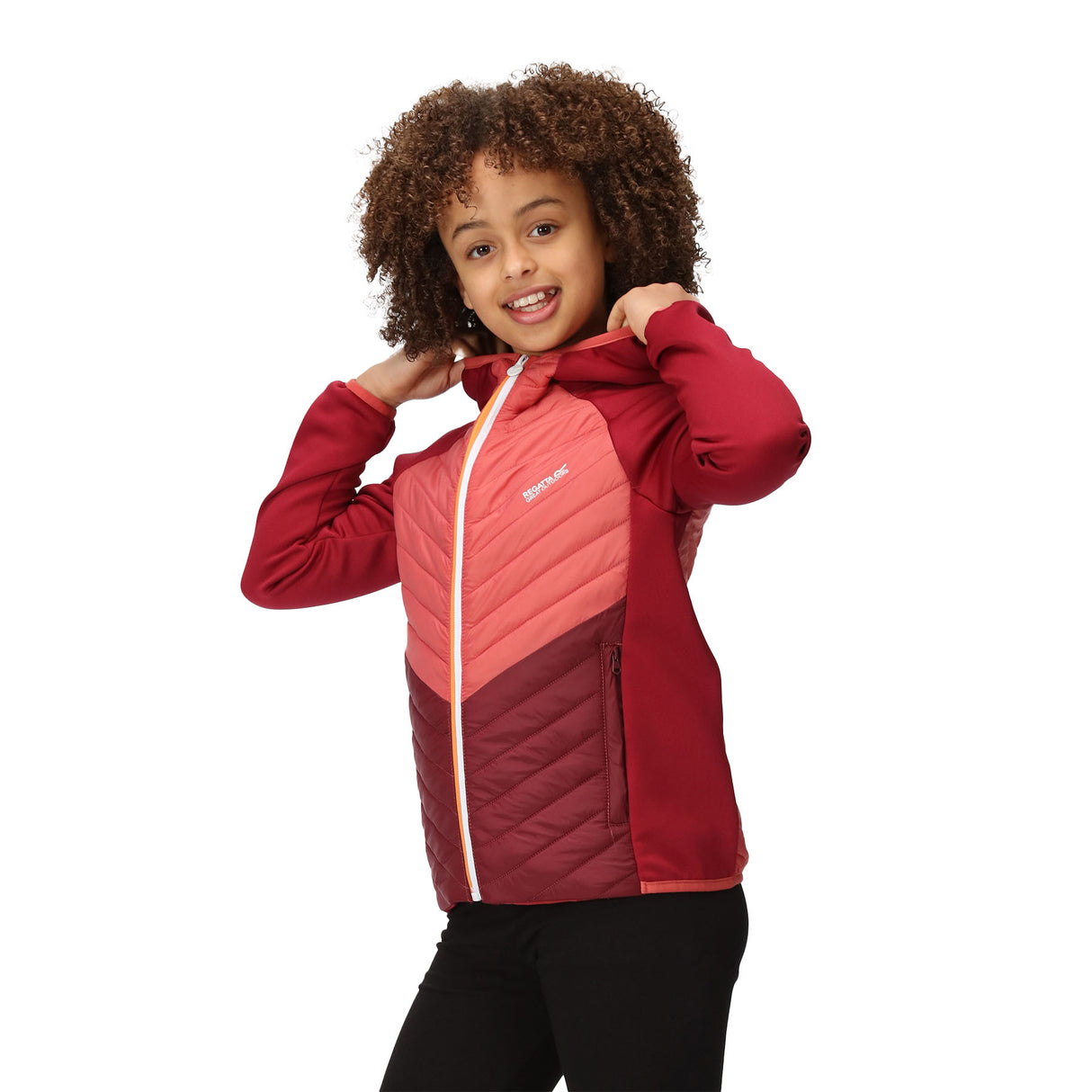 Regatta Kids Kids' Kielder VII Hybrid Hoody Jacket Black/Seal Grey / Age 3-4-Black/Seal Grey / Age 5-6-Black/Seal Grey / Age 7-8-Black/Seal Grey / Age 9-10-Black/Seal Grey / Age 11-12 - 53 Degrees North