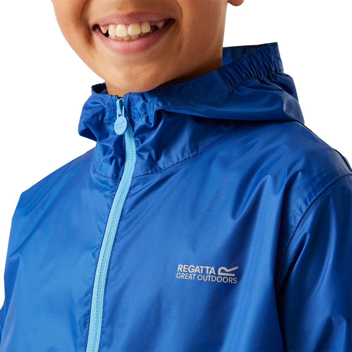 Regatta Kids' Pack-It Waterproof Packaway Jacket Midnight / Age 3-4-Midnight / Age 5-6-Midnight / Age 7-8-Midnight / Age 9-10-Midnight / Age 11-12 - 53 Degrees North