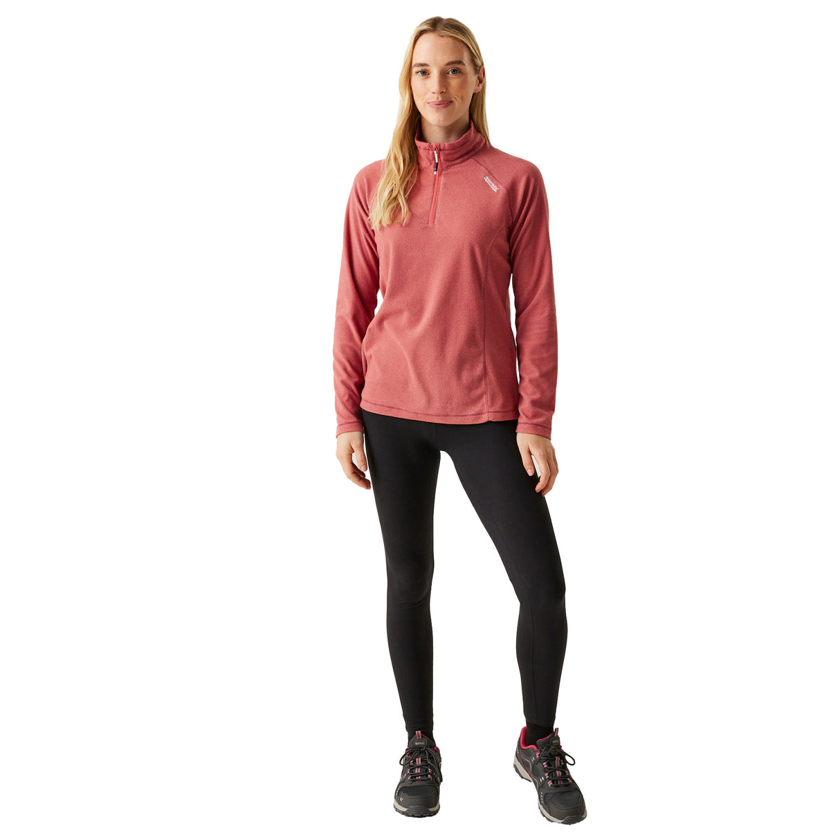 Regatta Women's Montes Lightweight Half Zip Fleece Pullover Mineral Red/Dusty Rose / X-Small-Mineral Red/Dusty Rose / Small-Mineral Red/Dusty Rose / Medium-Mineral Red/Dusty Rose / Large-Mineral Red/Dusty Rose / X-Large - 53 Degrees North