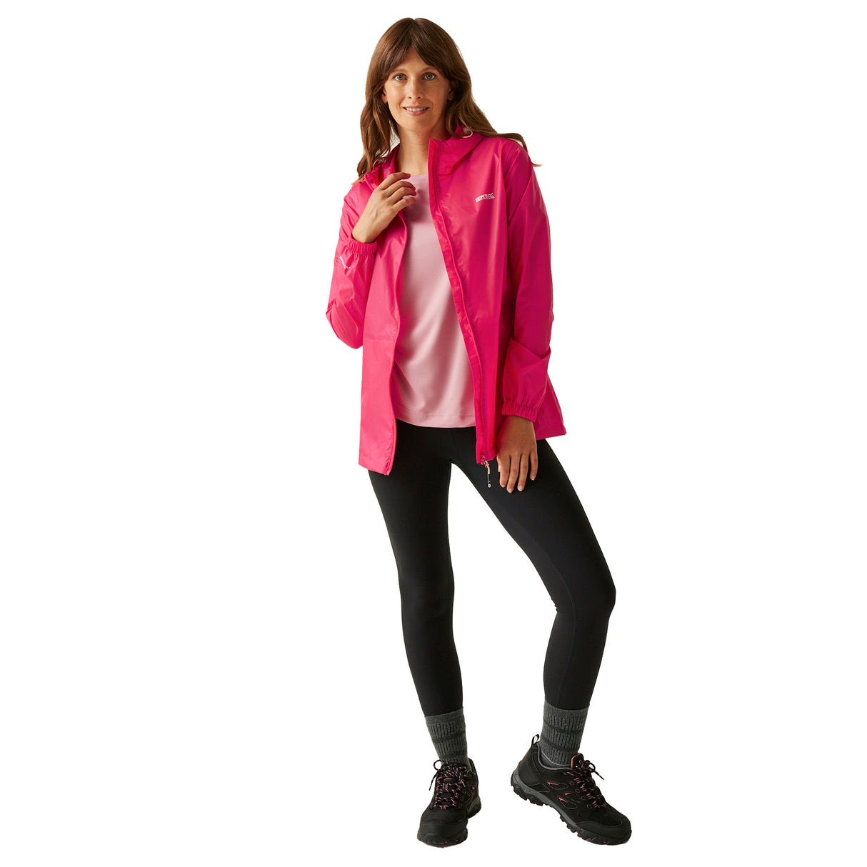 Regatta Women's Pack-It III Waterproof Jacket Washed Denim / X-Small-Washed Denim / Small-Washed Denim / Medium-Washed Denim / Large-Washed Denim / X-Large - 53 Degrees North