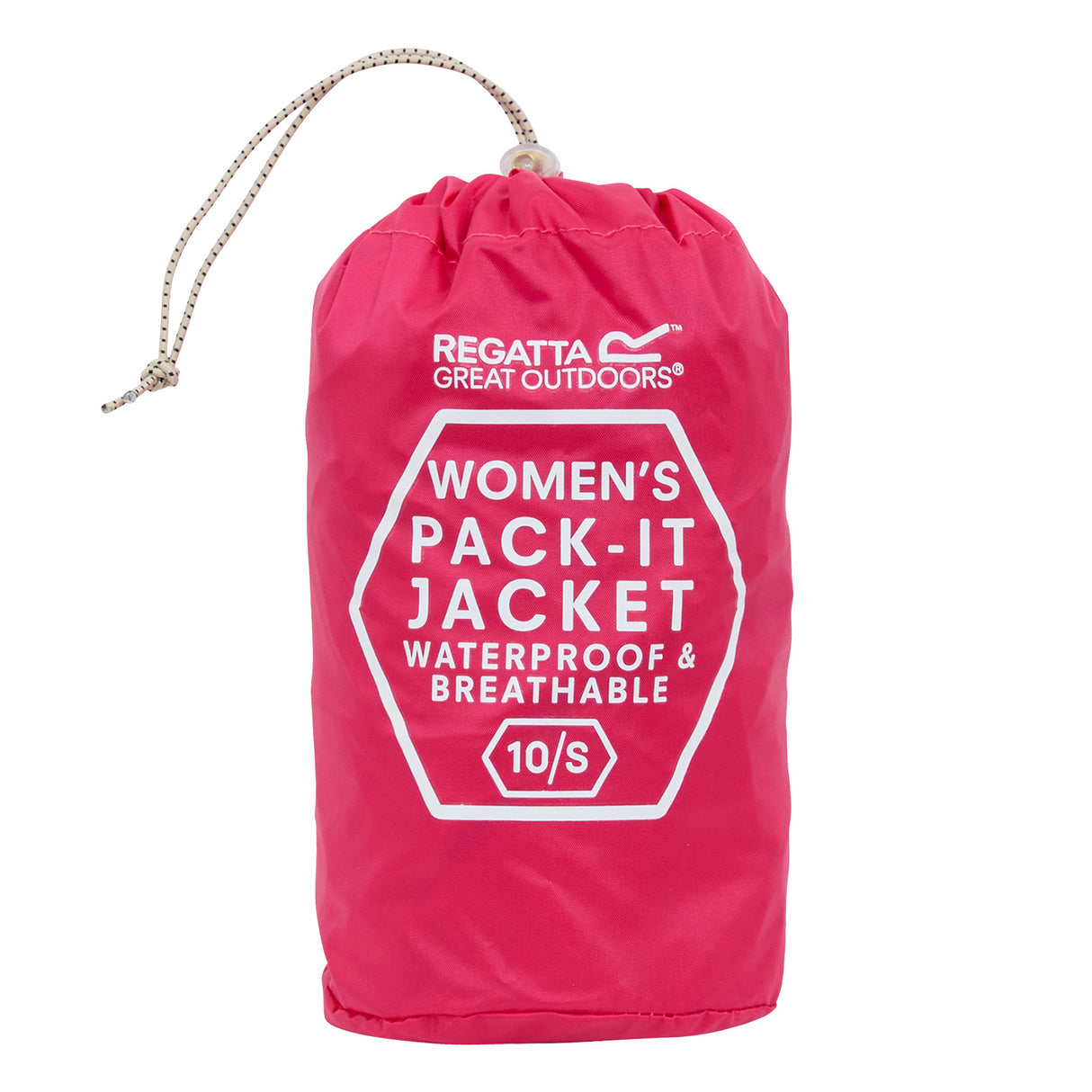 Regatta Women's Pack-It III Waterproof Jacket Washed Denim / X-Small-Washed Denim / Small-Washed Denim / Medium-Washed Denim / Large-Washed Denim / X-Large - 53 Degrees North