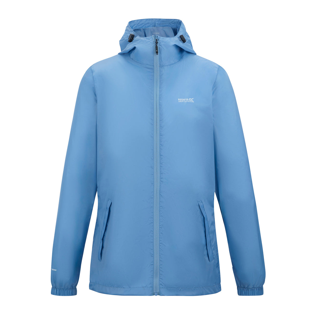 Regatta Women's Pack-It III Waterproof Jacket Washed Denim / X-Small-Washed Denim / Small-Washed Denim / Medium-Washed Denim / Large-Washed Denim / X-Large - 53 Degrees North