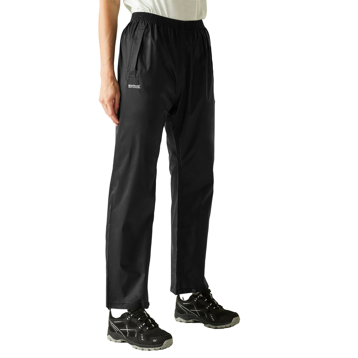 Regatta Women's Pack-It Waterproof Overtrousers Midnight / Small-Midnight / Medium-Midnight / Large-Midnight / X-Large-Black / Small - 53 Degrees North