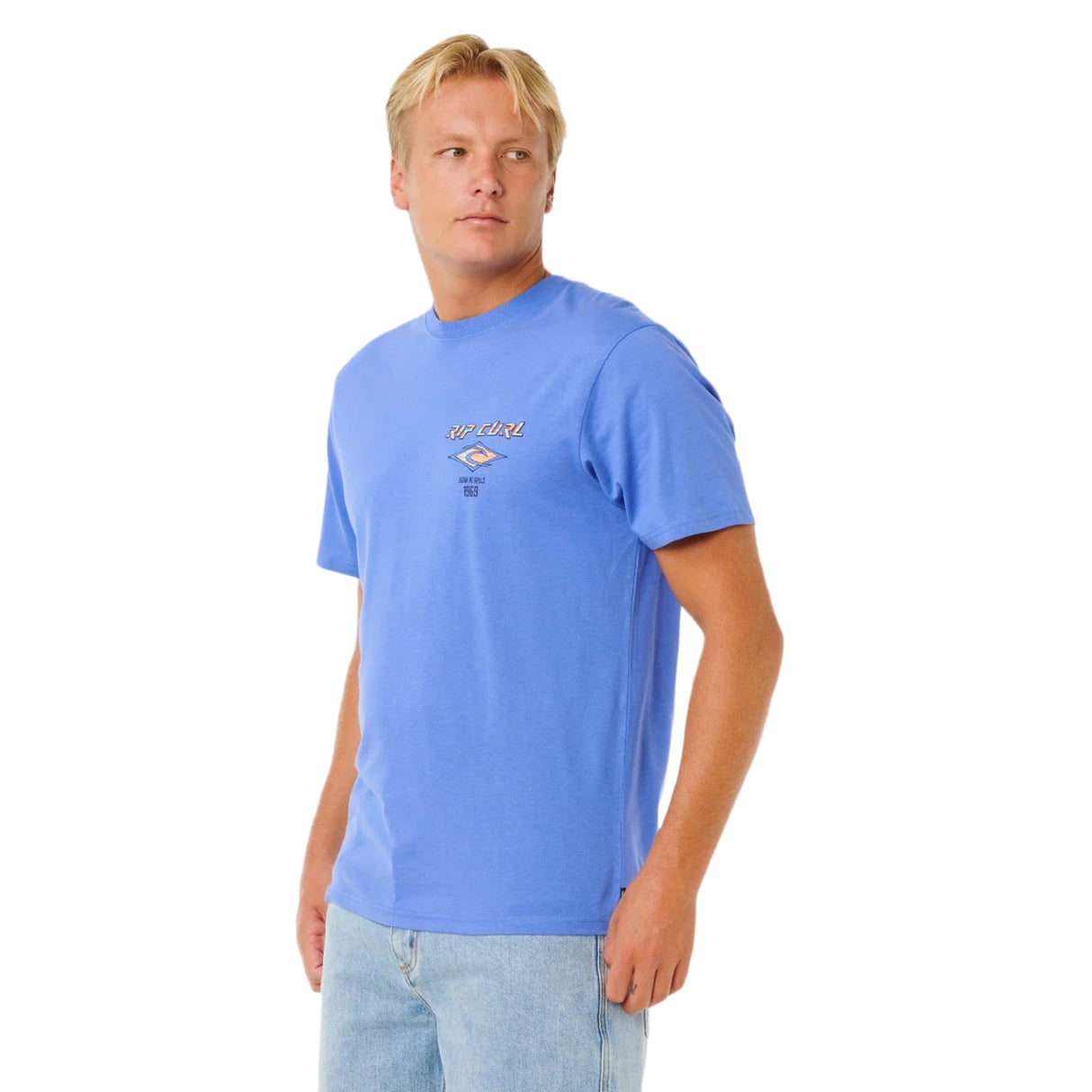 Ripcurl Men's Fade Out Icon T-Shirt Blue Haze / Small-Blue Haze / Medium-Blue Haze / Large-Blue Haze / X-Large - 53 Degrees North