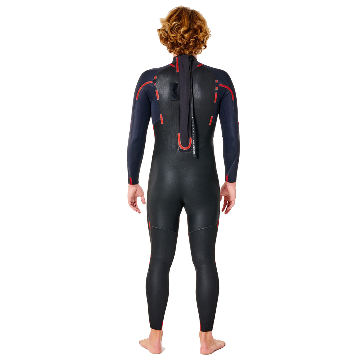 Ripcurl Men's Omega 3/2mm Steamer Back Zip Wetsuit Red / Small-Red / Medium-Red / Large-Red / X-Large-Red / XX-Large - 53 Degrees North