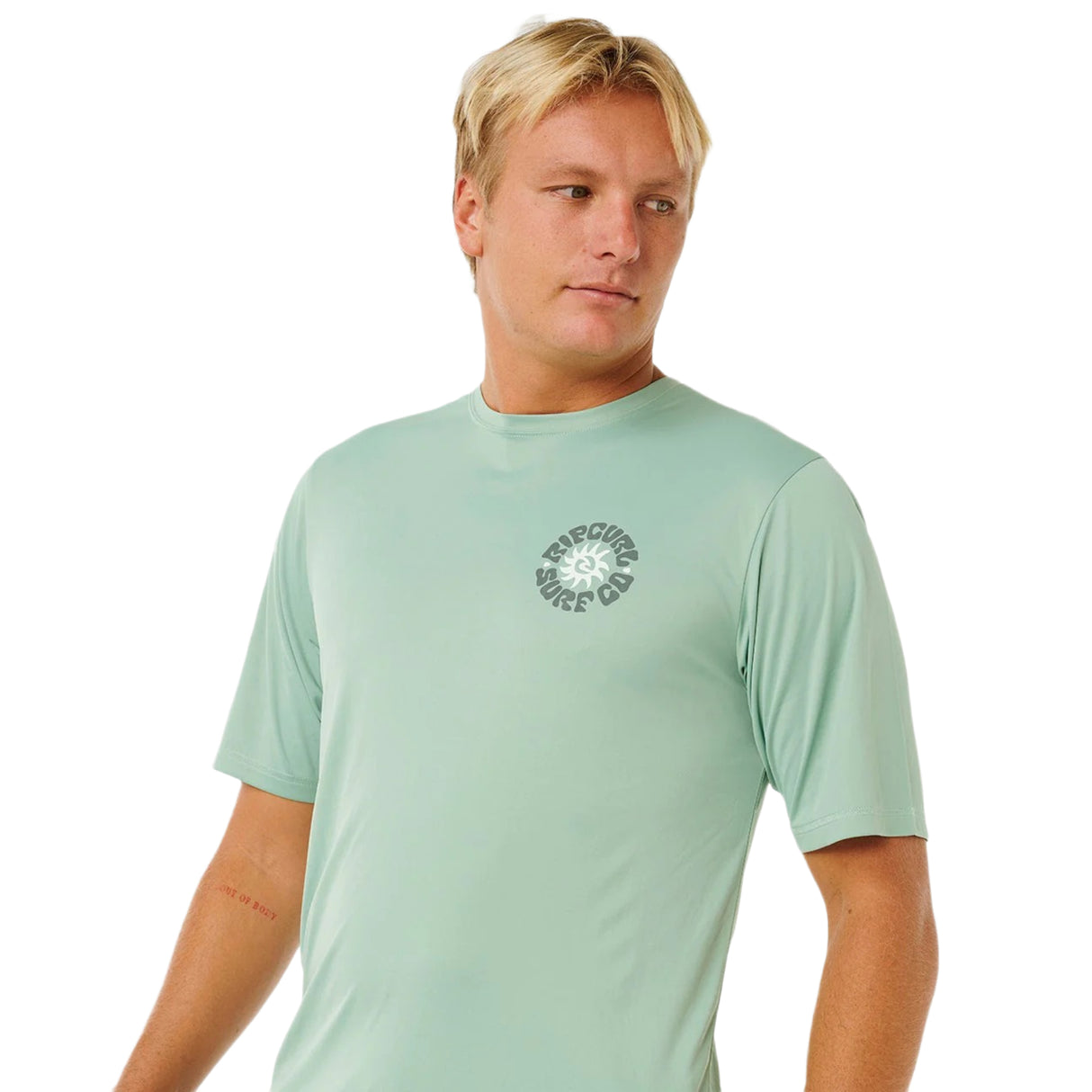 Ripcurl Men's Pacific Rinse Surflite UPF Short Sleeve Rash Vest Dark Navy / Small-Dark Navy / Medium-Dark Navy / Large-Dark Navy / X-Large-Aloe / Small - 53 Degrees North