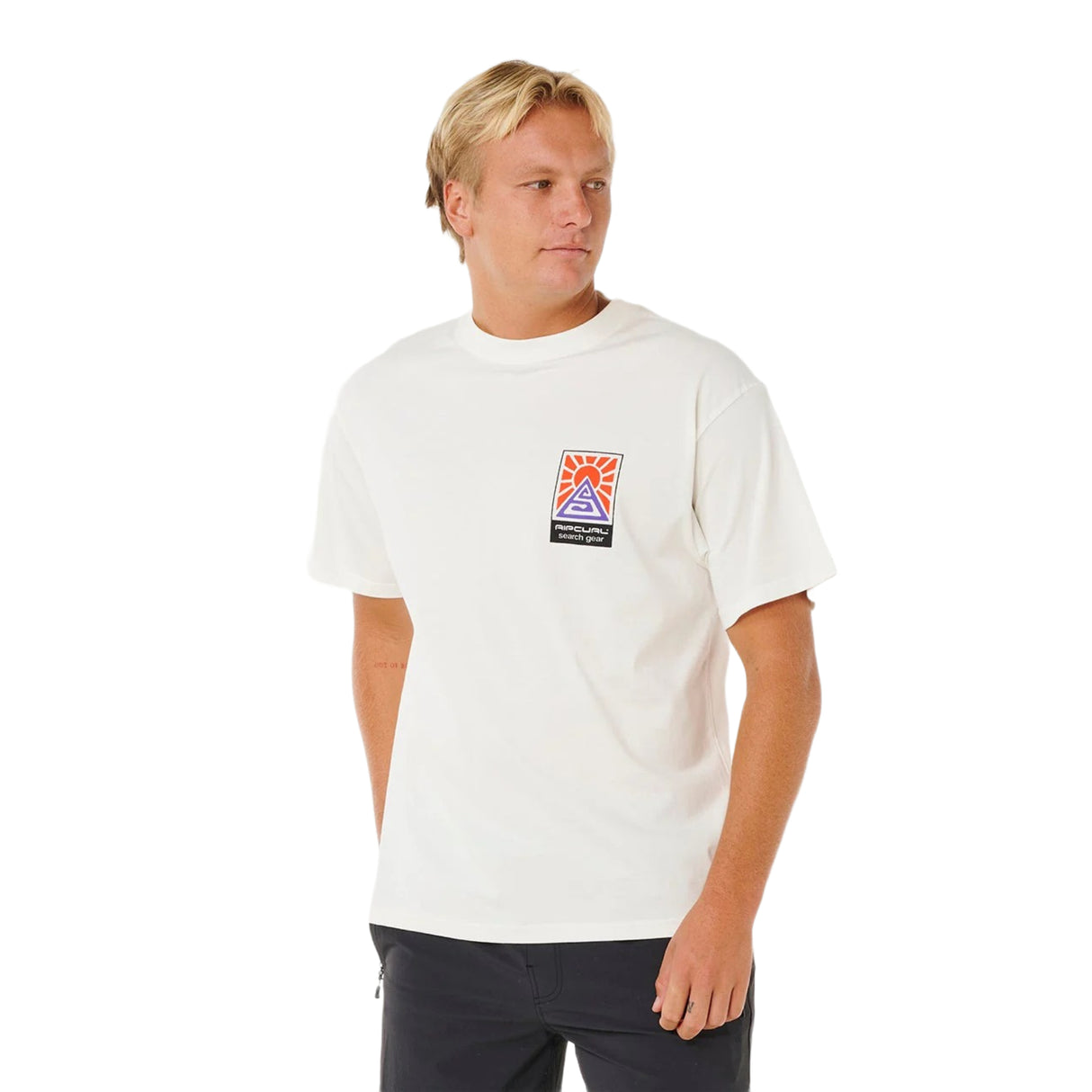 Ripcurl Men's Search Dawn T-Shirt Bone / Small-Bone / Medium-Bone / Large-Bone / X-Large - 53 Degrees North