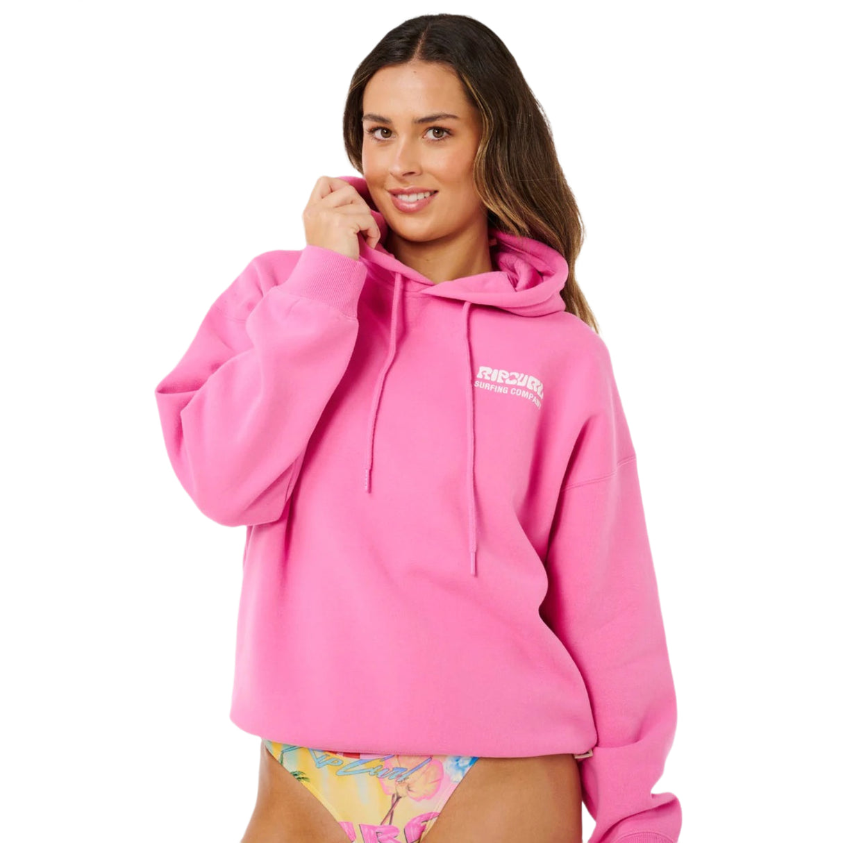 Ripcurl Women's Surf Puff Heritage Hoodie Super Pink / X-Small-Super Pink / Small-Super Pink / Medium-Super Pink / Large - 53 Degrees North