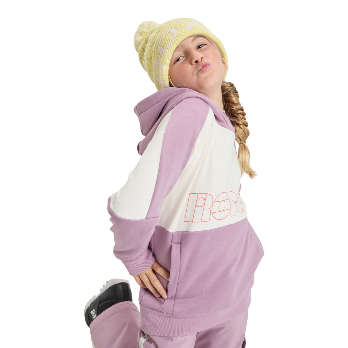 Roxy Girls' Liberty Hoodie Discreet Mauve / Age 7-8-Discreet Mauve / Age 9-10-Discreet Mauve / Age 11-12-Discreet Mauve / Age 13-14-Discreet Mauve / Age 15-16 - 53 Degrees North