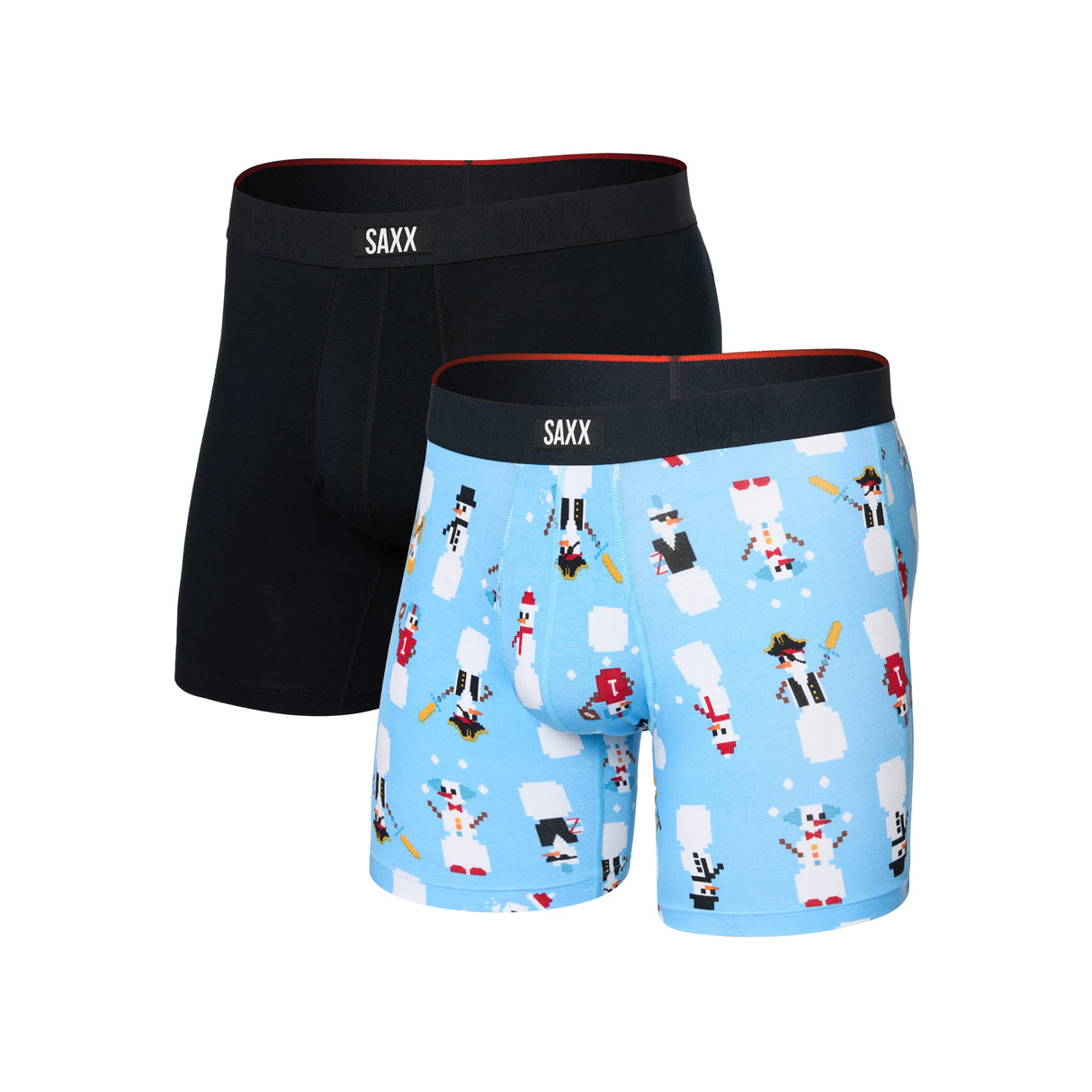 SAXX Men's Vibe Xtra Boxer Brief - 2 Pack High Brow Low Life/Navy / Medium-High Brow Low Life/Navy / Large-High Brow Low Life/Navy / X-Large-Black/Navy / Medium-Black/Navy / Large - 53 Degrees North