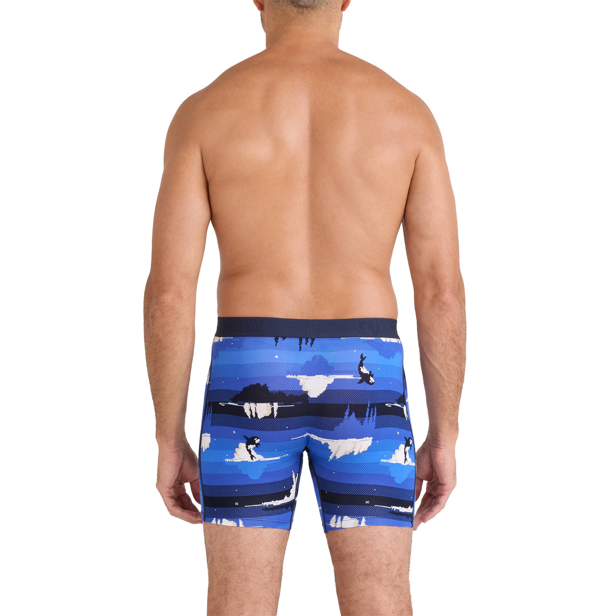 SAXX Men's Vibe Xtra Boxer Briefs SUP Dogs/Ashley Blue / Medium-SUP Dogs/Ashley Blue / Large-SUP Dogs/Ashley Blue / X-Large-Escape to Joshua/Black / Medium-Escape to Joshua/Black / Large - 53 Degrees North