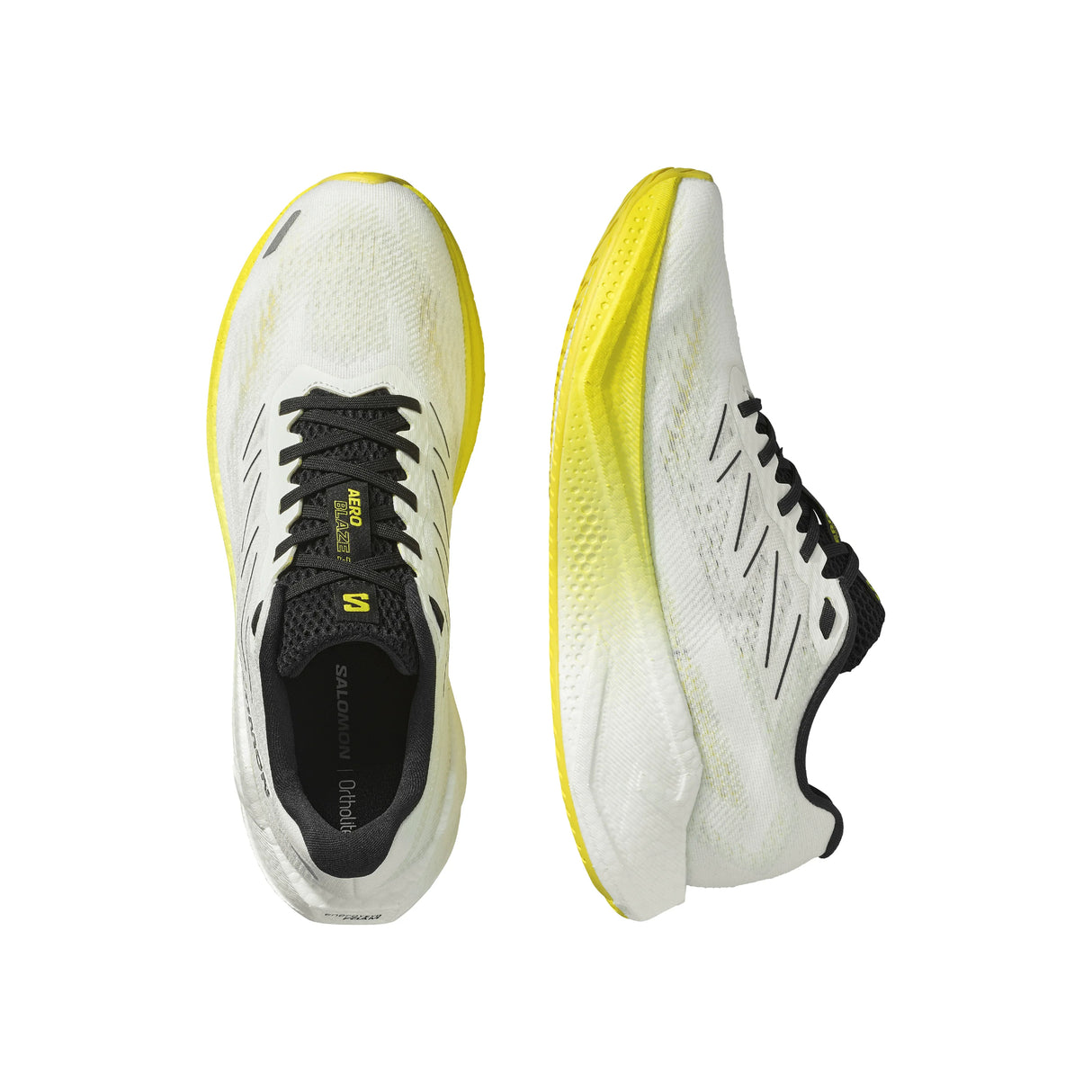 Salomon Men's Aero Blaze 3 Running Shoes White/Black/Blazing Yellow / UK 8-White/Black/Blazing Yellow / UK 9-White/Black/Blazing Yellow / UK 10-White/Black/Blazing Yellow / UK 11-White/Black/Blazing Yellow / UK 12 - 53 Degrees North