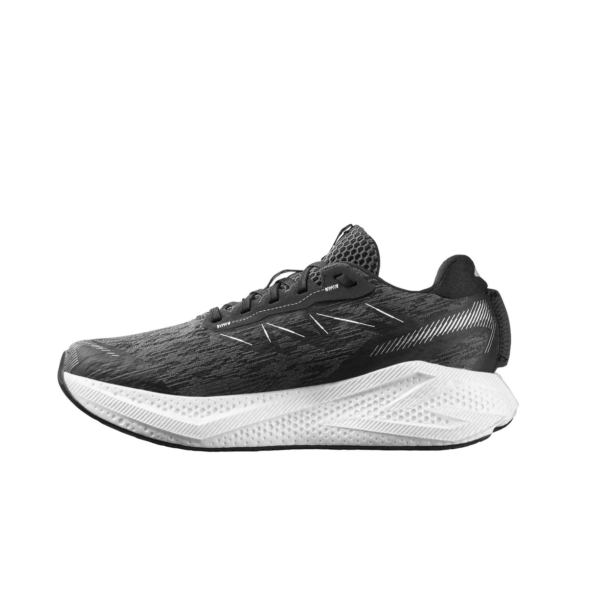 Salomon Men's Aero Glide 4 Running Shoes Black/White/Ftw Silver / UK 8-Black/White/Ftw Silver / UK 9-Black/White/Ftw Silver / UK 10-Black/White/Ftw Silver / UK 11-Black/White/Ftw Silver / UK 12 - 53 Degrees North