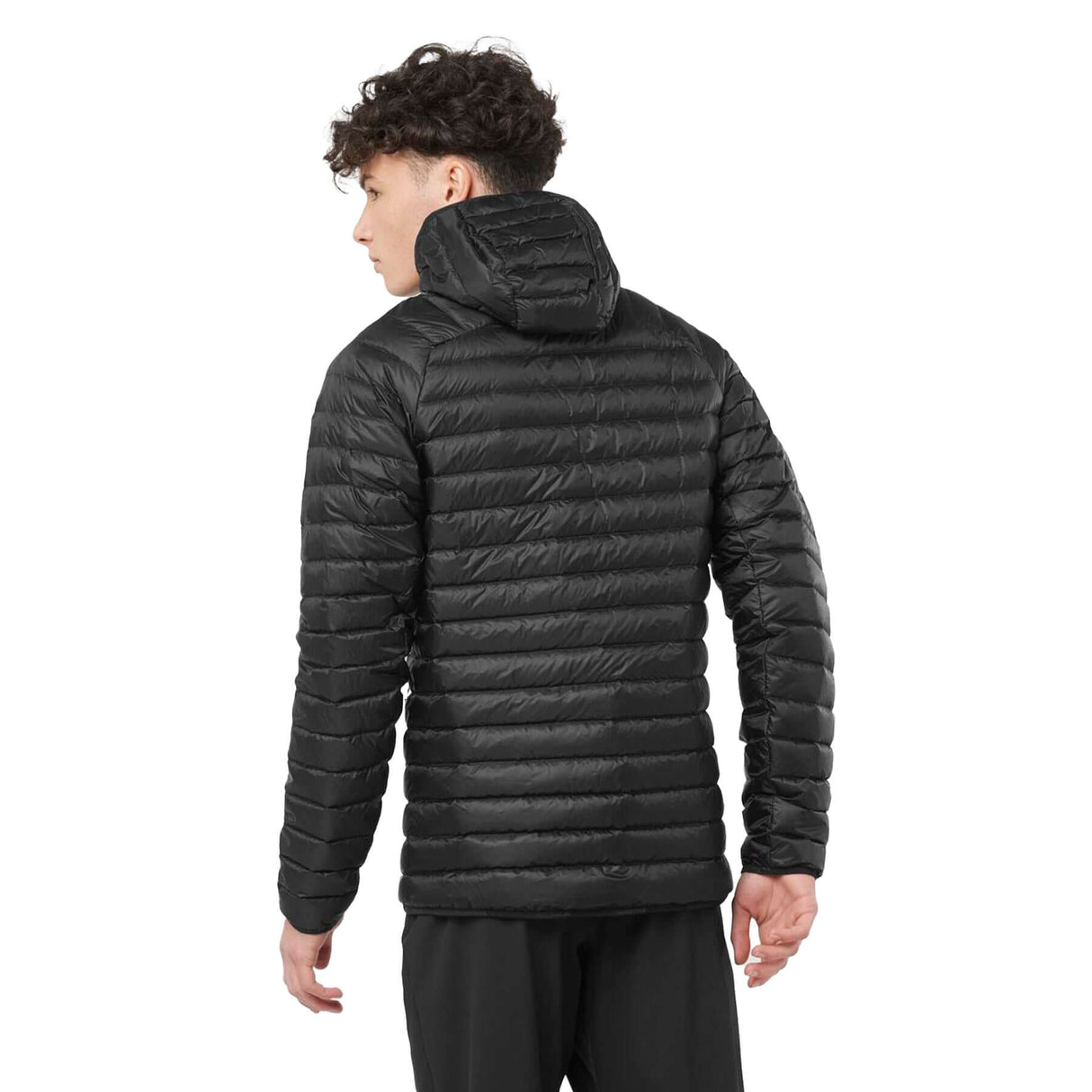 Salomon Men's Elixir Micro Down Hooded Jacket Deep Black / Small-Deep Black / Medium-Deep Black / Large-Deep Black / X-Large-Surf The Web / Small - 53 Degrees North