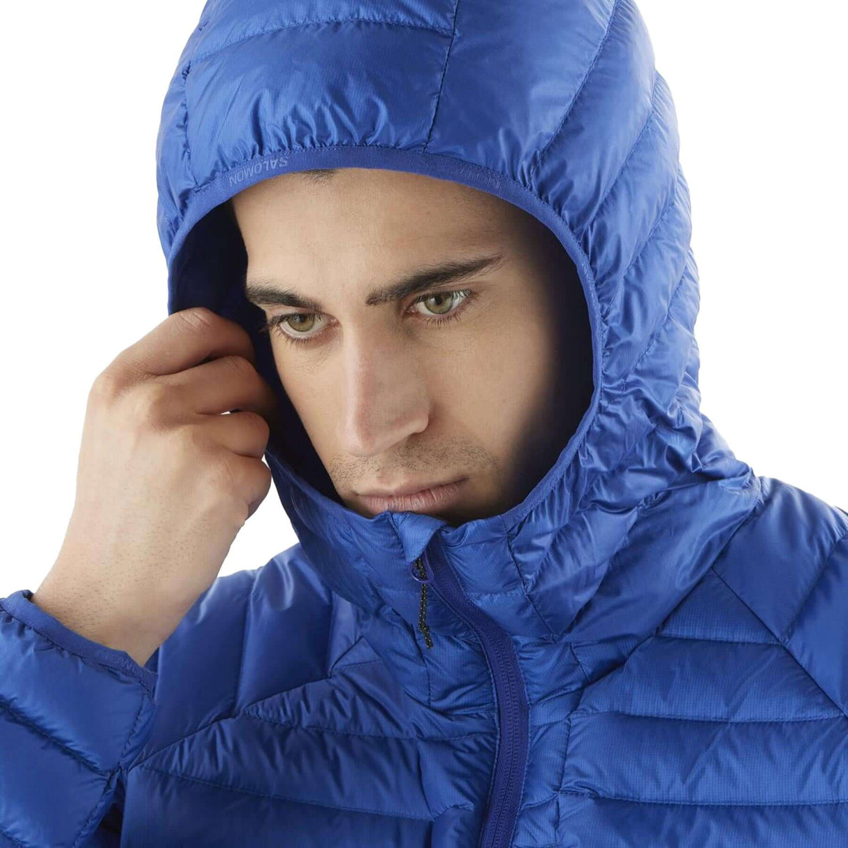 Salomon Men's Elixir Micro Down Hooded Jacket Deep Black / Small-Deep Black / Medium-Deep Black / Large-Deep Black / X-Large-Surf The Web / Small - 53 Degrees North