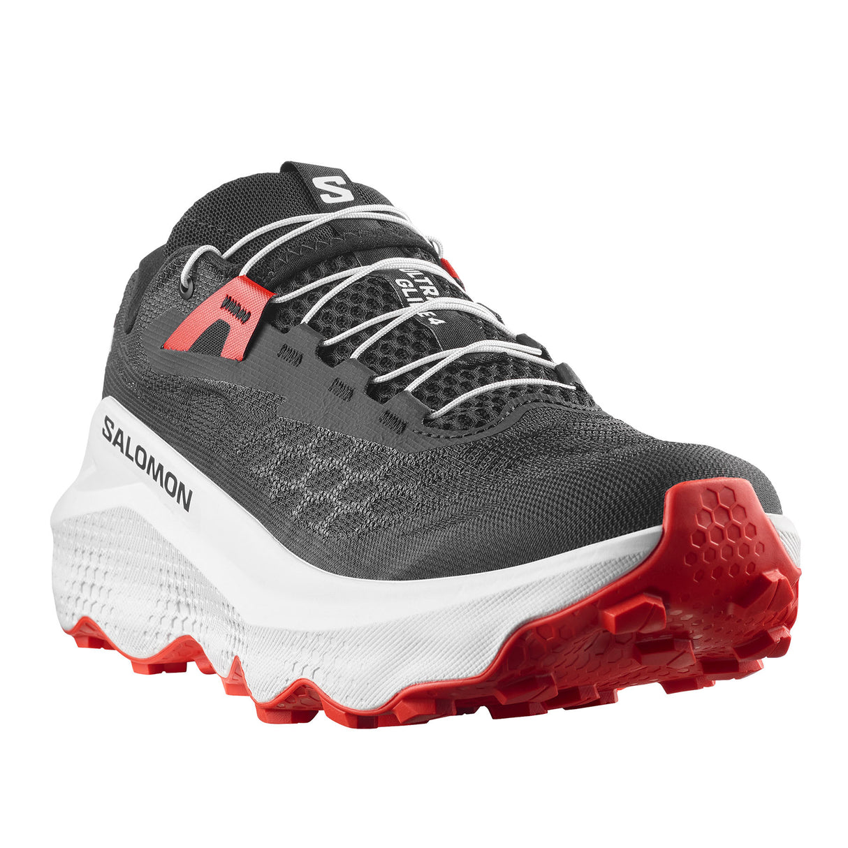 Salomon Men's Ultra Glide 4 Trail Running Shoes Black/White/Fiery Red / UK 8-Black/White/Fiery Red / UK 9-Black/White/Fiery Red / UK 10-Black/White/Fiery Red / UK 11-Black/White/Fiery Red / UK 12 - 53 Degrees North