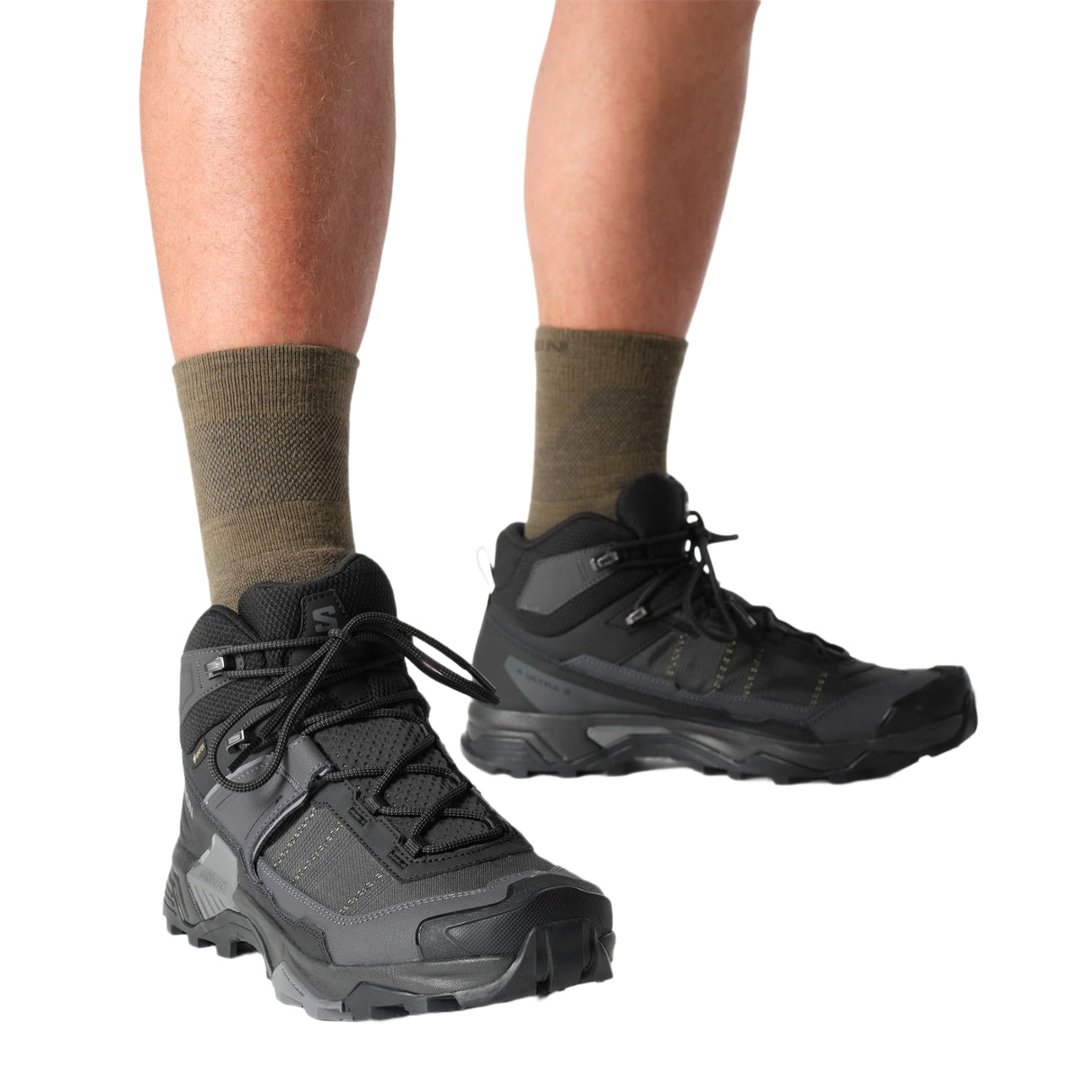 Salomon Men's X Ultra 5 Mid GORE-TEX Waterproof Boots Asphalt/Castlerock/Burnt Ochre / UK 8-Asphalt/Castlerock/Burnt Ochre / UK 9-Asphalt/Castlerock/Burnt Ochre / UK 10-Asphalt/Castlerock/Burnt Ochre / UK 11-Asphalt/Castlerock/Burnt Ochre / UK 12 - 53 Degrees North