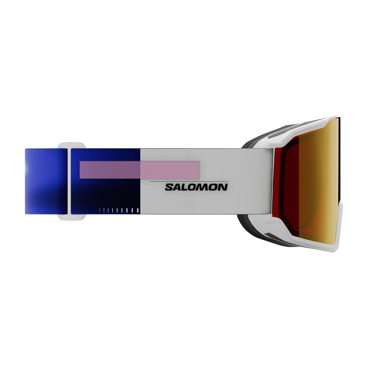 Salomon S/View 3 ML Ski Goggles Black/Black-White/Mid Red-Dress Blue/Mid Blue - 53 Degrees North