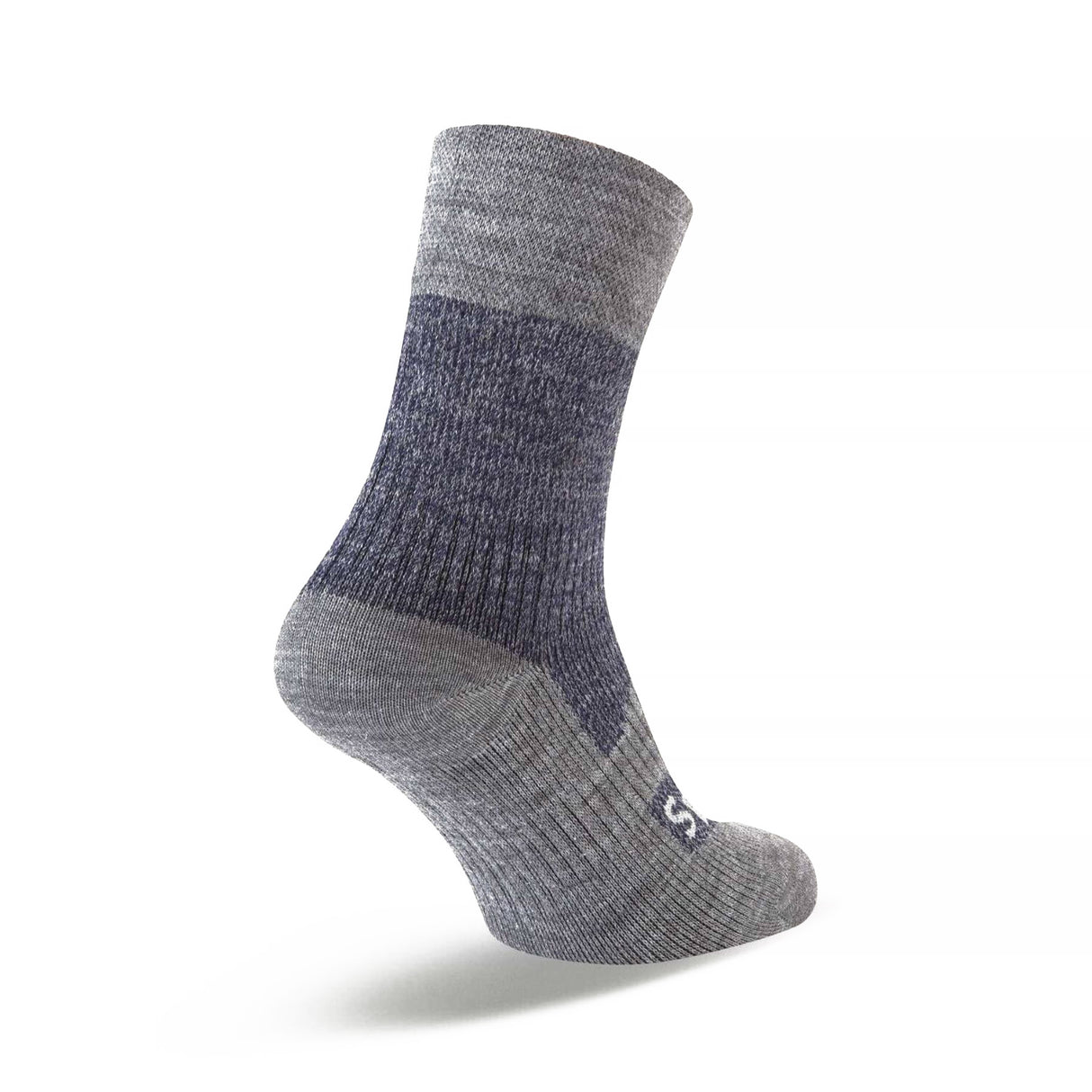 Sealskinz Bircham Waterproof All Weather Ankle Length Socks Navy Blue/Grey Marl / Small (UK 3-5)-Navy Blue/Grey Marl / Medium (UK 6-8)-Navy Blue/Grey Marl / Large (UK 9-11)-Navy Blue/Grey Marl / X-Large (UK 12-14) - 53 Degrees North