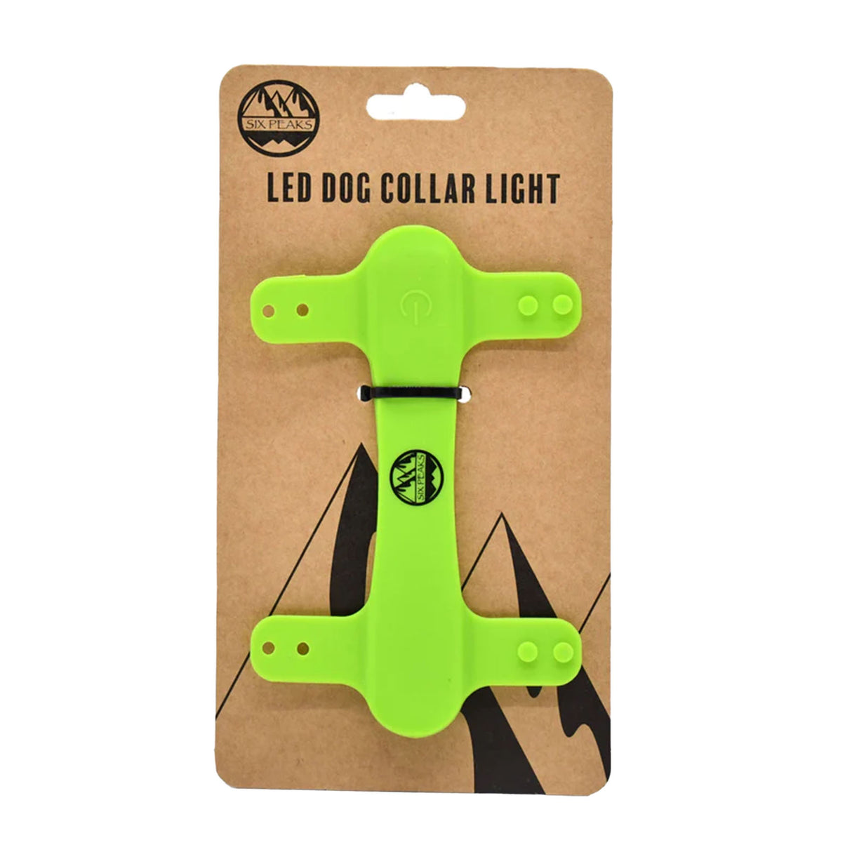 Six Peaks LED Dog Collar Light Safety Yellow - 53 Degrees North