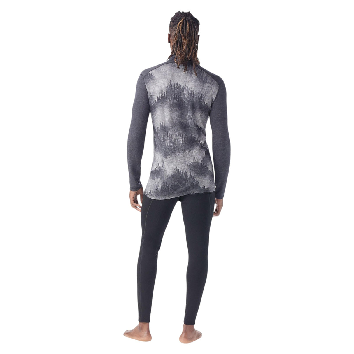 Smartwool Men's Classic Thermal Merino Base Layer 1/4 Zip Shirt Charcoal Foggy Pines / Small-Charcoal Foggy Pines / Medium-Charcoal Foggy Pines / Large-Charcoal Foggy Pines / X-Large-Charcoal Heather / Small - 53 Degrees North