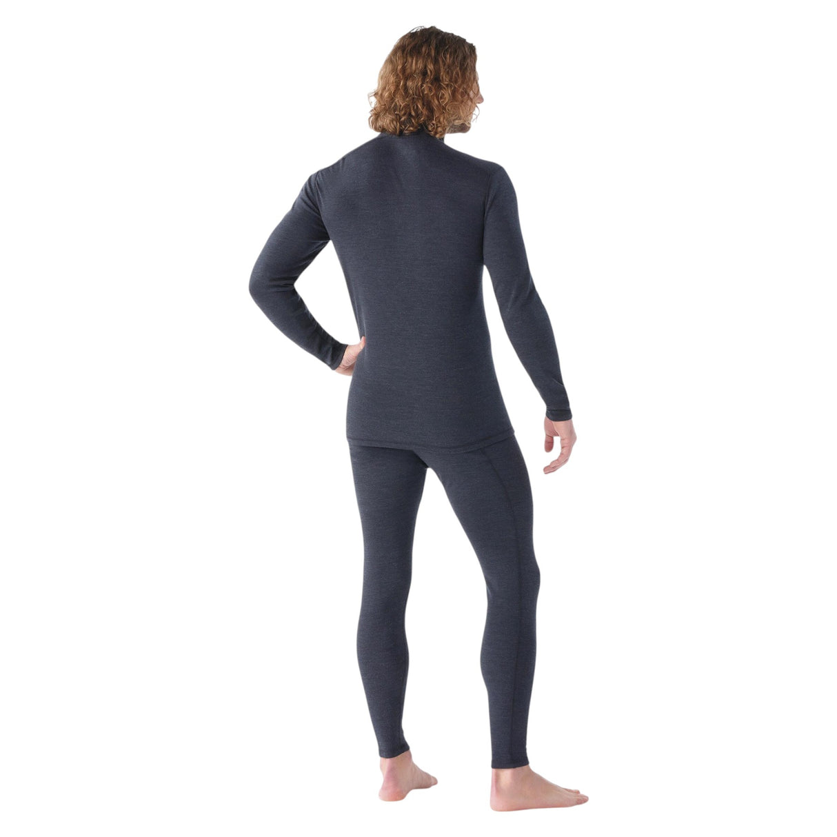 Smartwool Men's Classic Thermal Merino Base Layer 1/4 Zip Shirt Charcoal Foggy Pines / Small-Charcoal Foggy Pines / Medium-Charcoal Foggy Pines / Large-Charcoal Foggy Pines / X-Large-Charcoal Heather / Small - 53 Degrees North